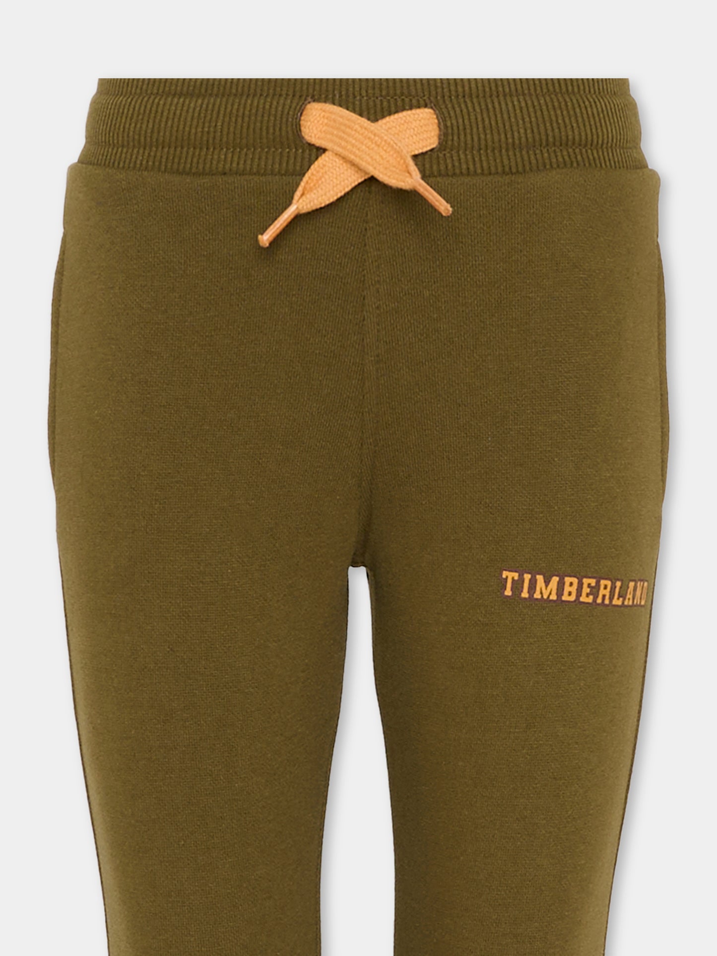 Pantaloni verdi per bambino con logo,Timberland,T60265 64J