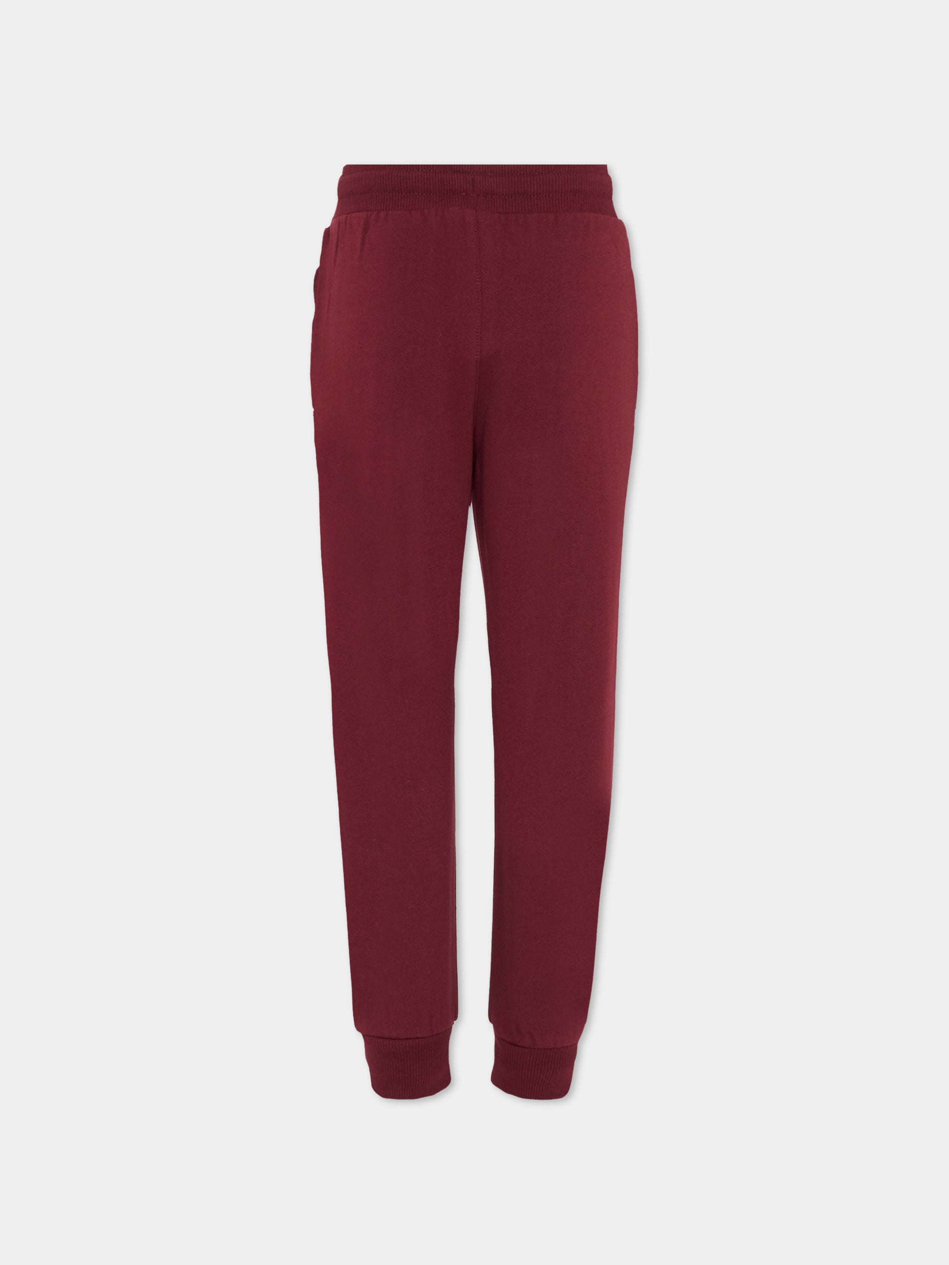 Pantaloni bordeaux per bambino con logo,Timberland,T60329 95A