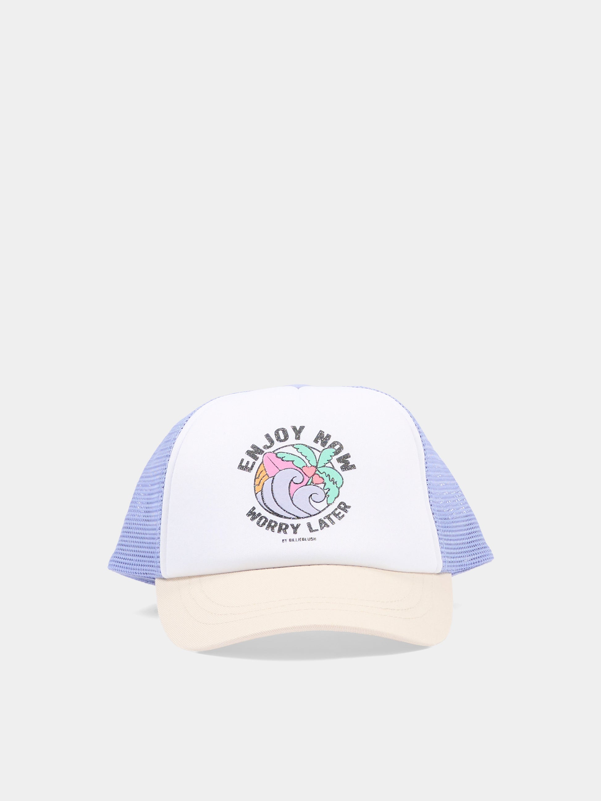 Cappello lilla per bambina con tavola da surf,Billieblush,U22070 81S