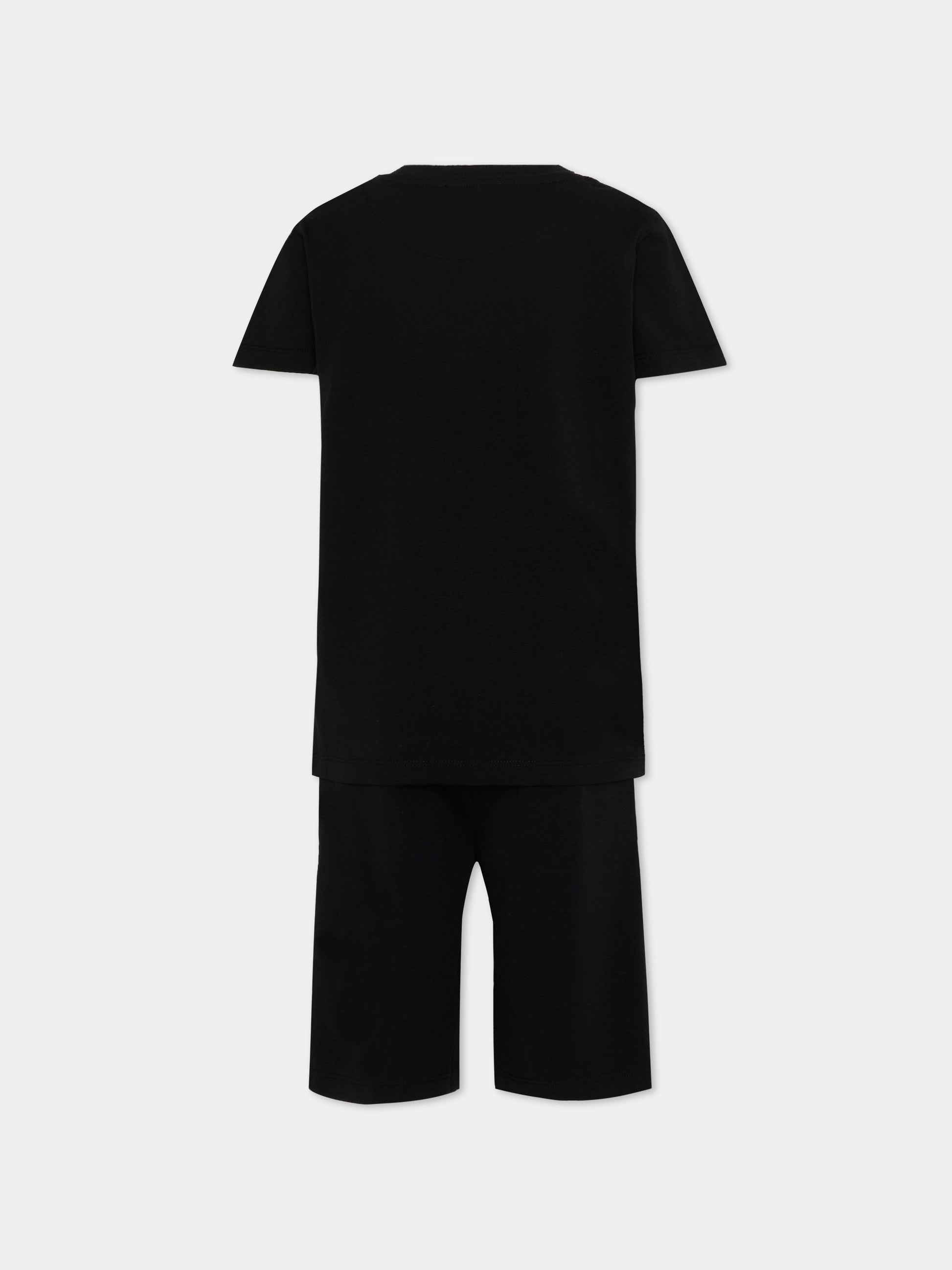 Completo sportivo nero per bambino con logo,Just Cavalli Kids,JBP26023CJ BLACK