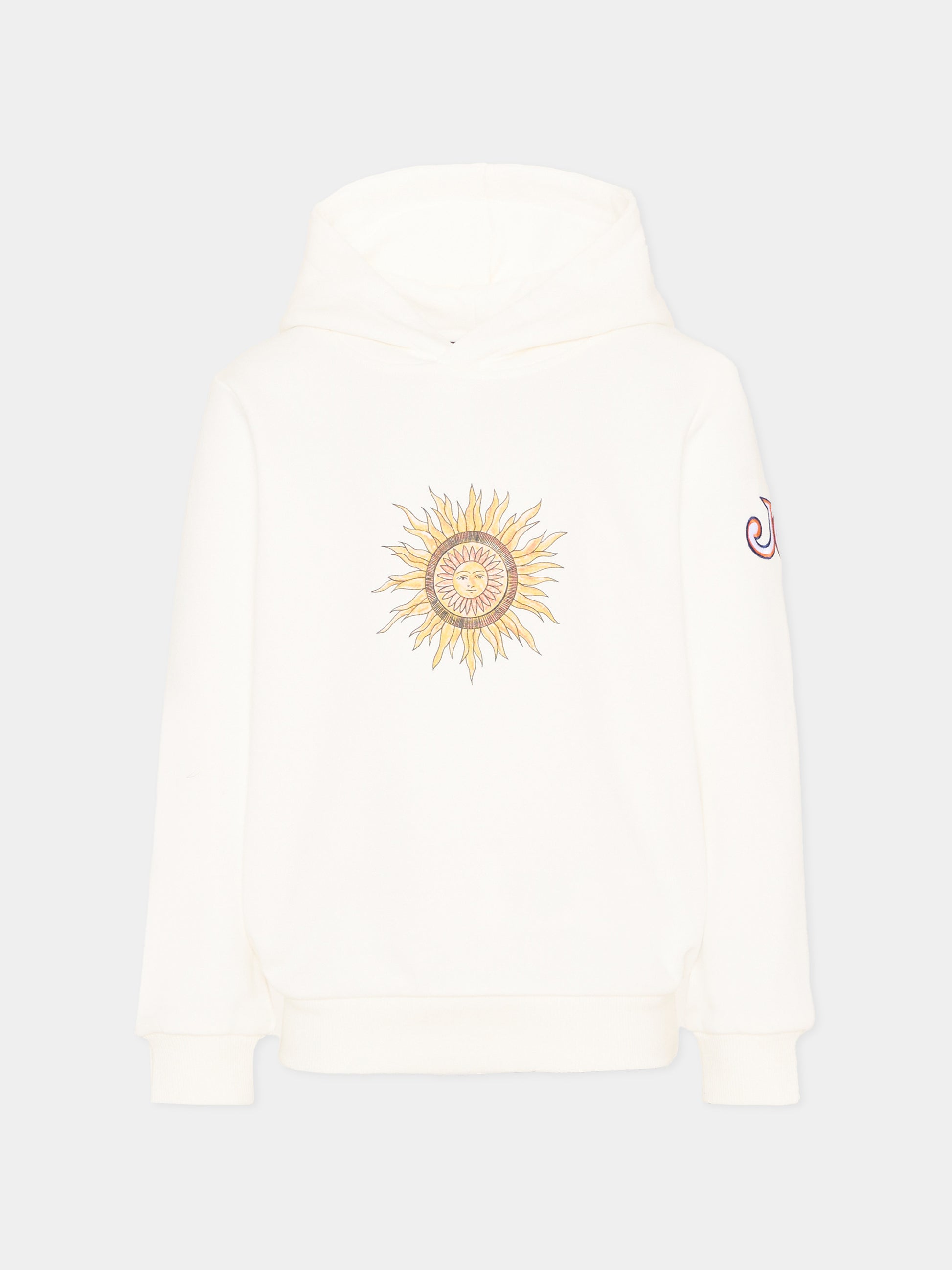 Felpa avorio per bambino con logo,Just Cavalli Kids,JBP26073FE PRISTINE