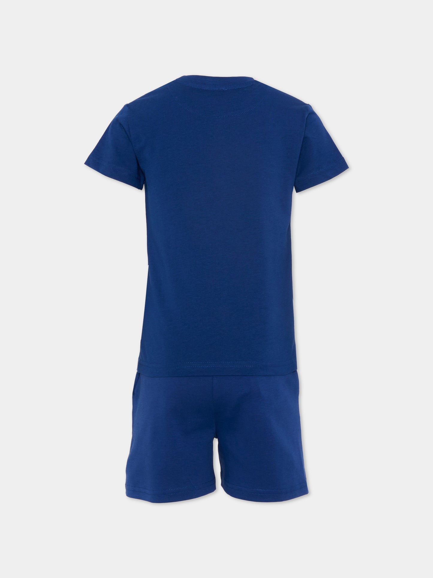 Completo sportivo blu per bambino con logo,Just Cavalli Kids,JIP26044CJ BLUE BELLWHETHER