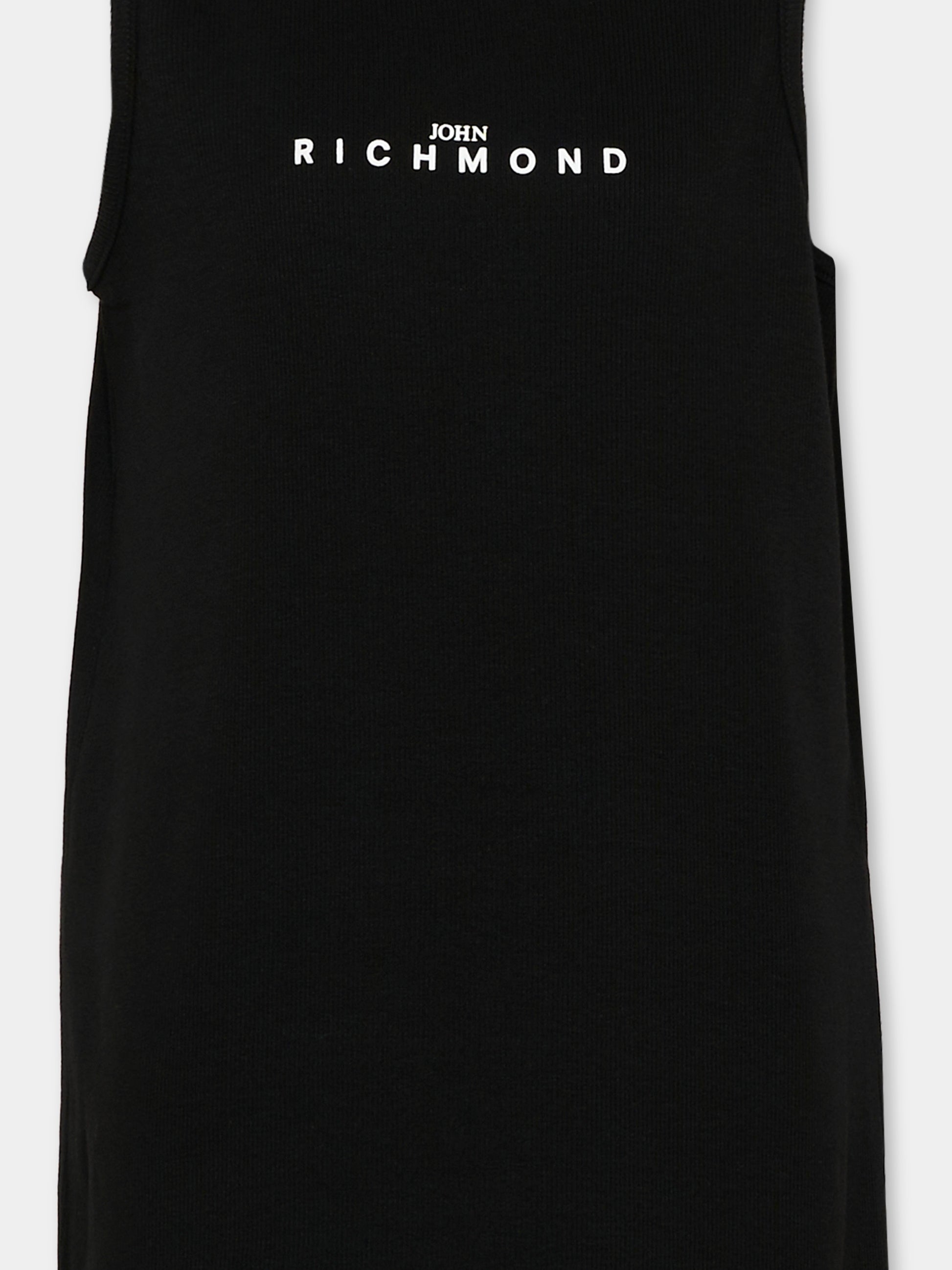 Vestito nero per bambina con logo,Richmond,RGP26003VE BLACK