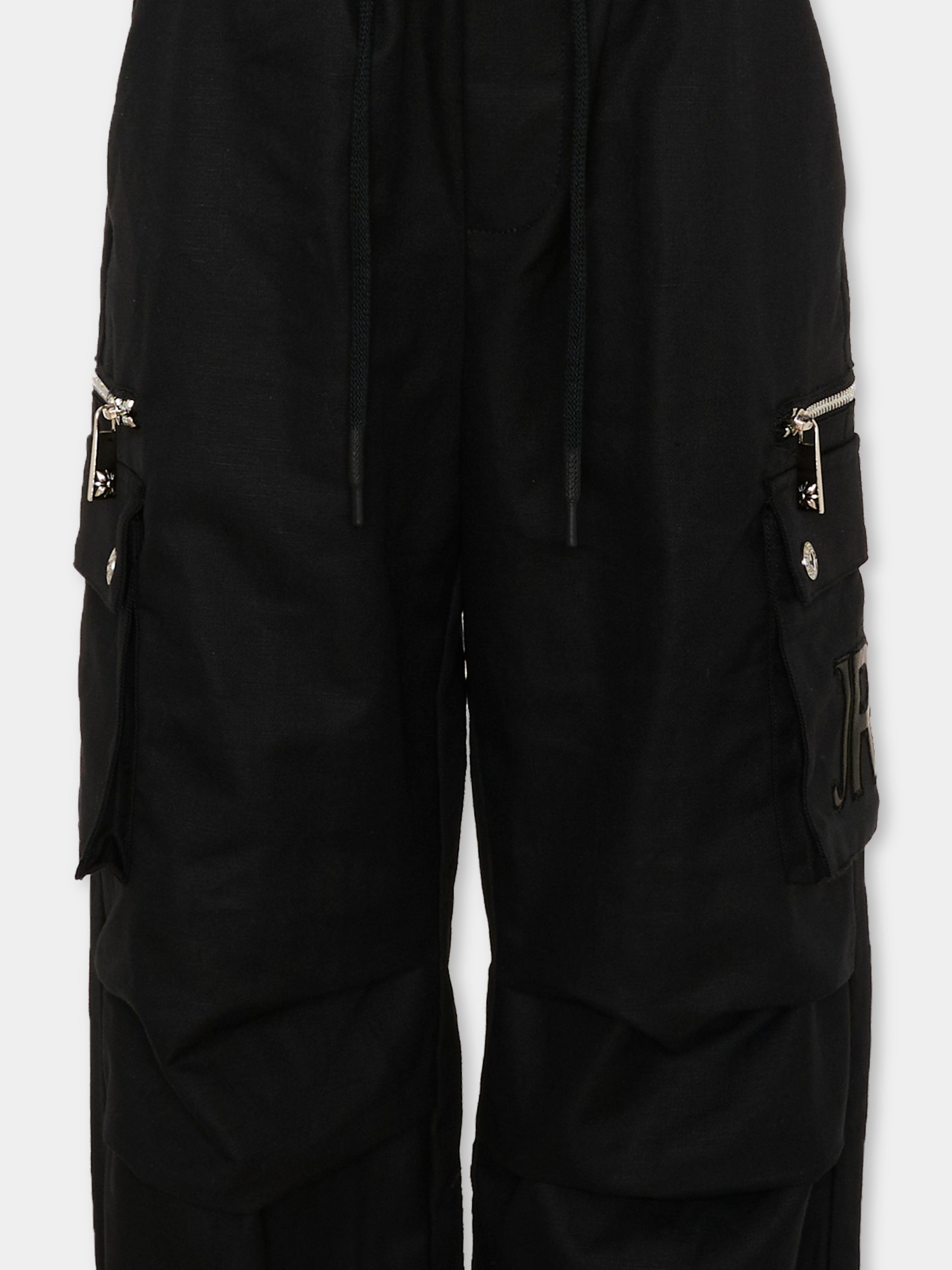 Pantaloni neri per bambino cargo,Richmond,RBP26049PA BLACK