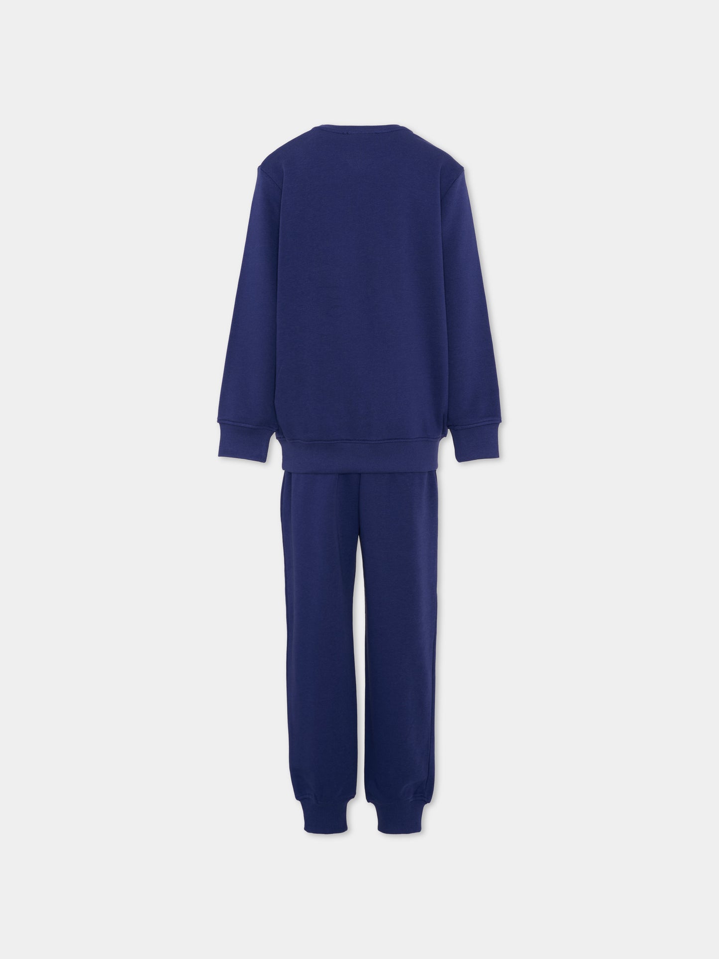 Completo sportivo blu per bambino con monogram,Richmond,RBP26011CF BLUE BEACON