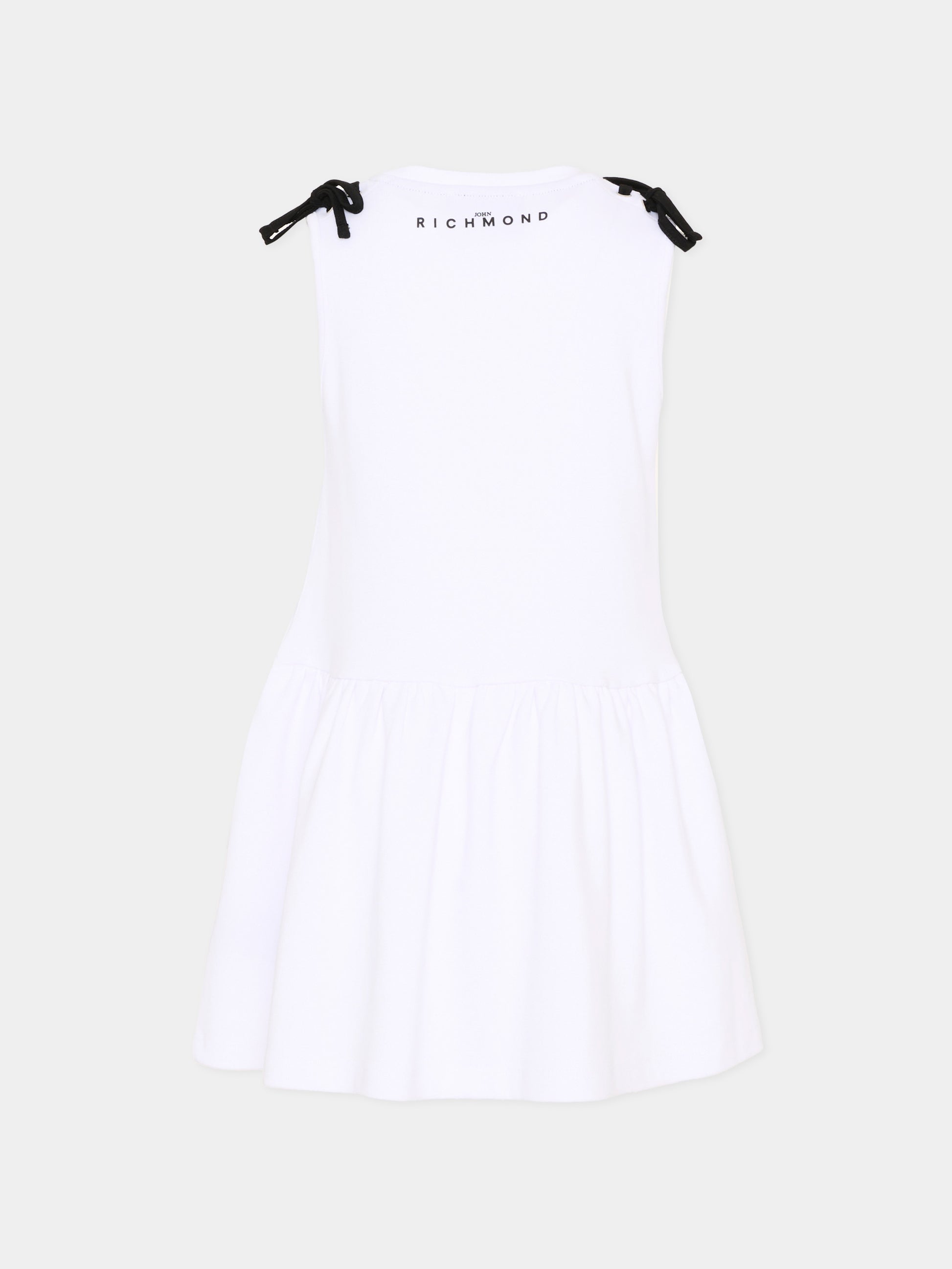 Vestito bianco per bambina con logo,Richmond,RGP26033VE WHITE