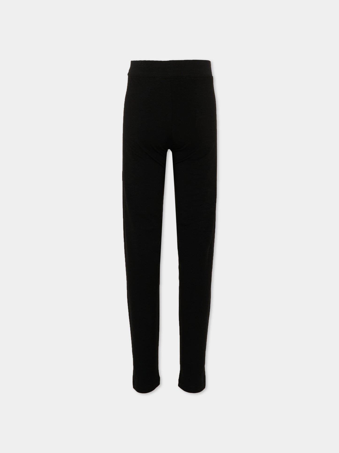 Leggings neri per bambina con logo,Richmond,RGP26201LE BLACK