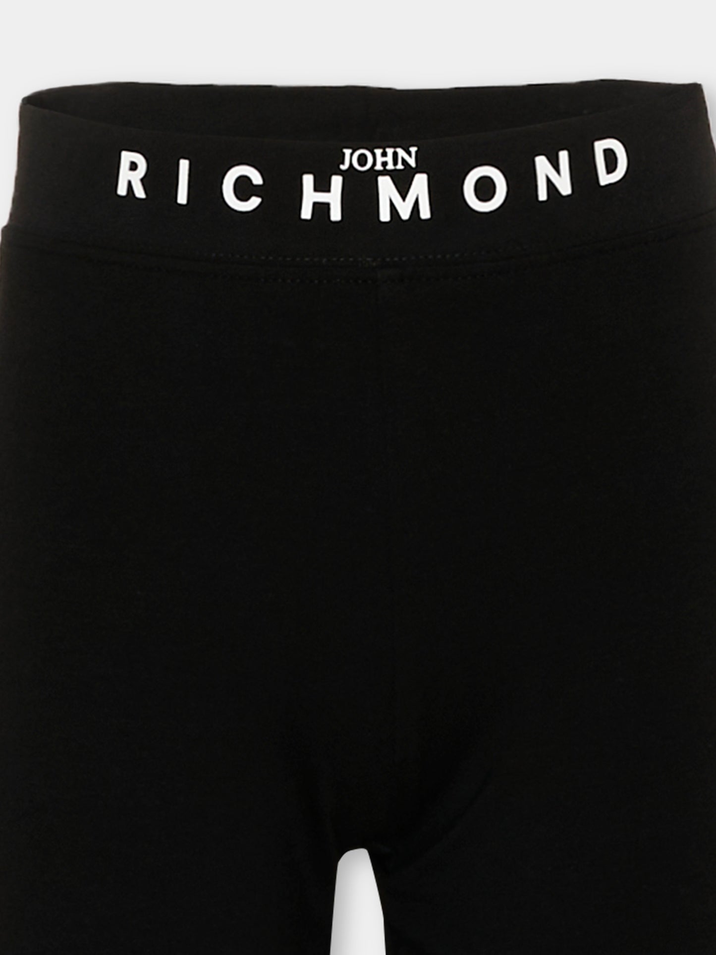 Leggings neri per bambina con logo,Richmond,RGP26201LE BLACK