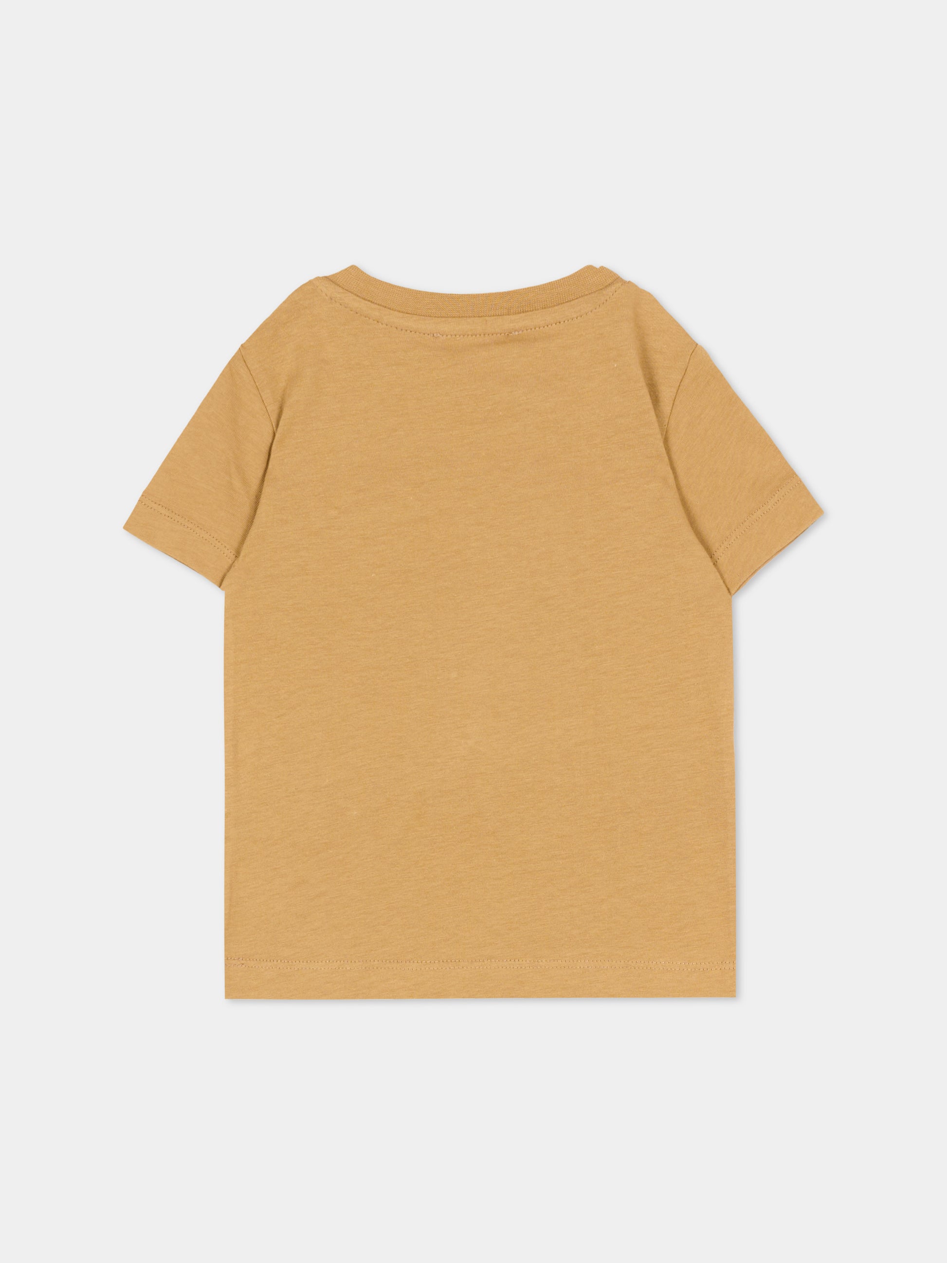 T-Shirt marrone per neonato con logo,Richmond,RIP26017TS BROWN CARTOUCHE