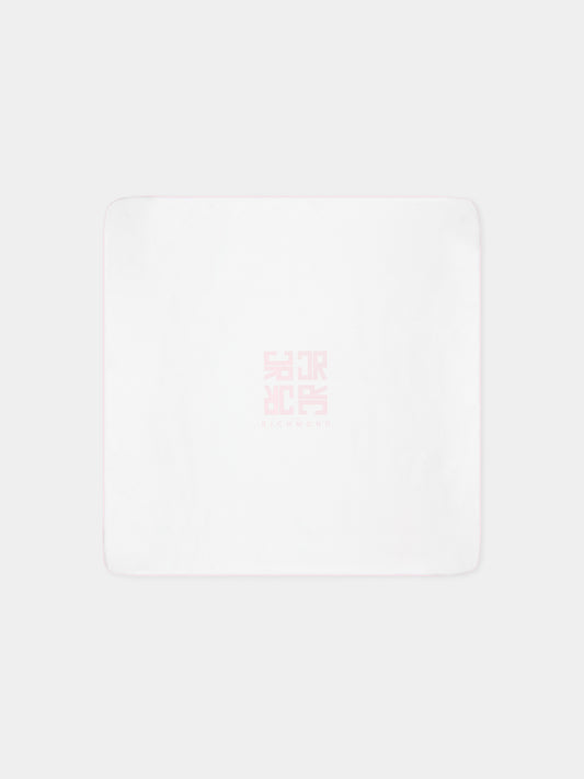 Coperta avorio per neonata con logo,Richmond,RLP26003CE PINK
