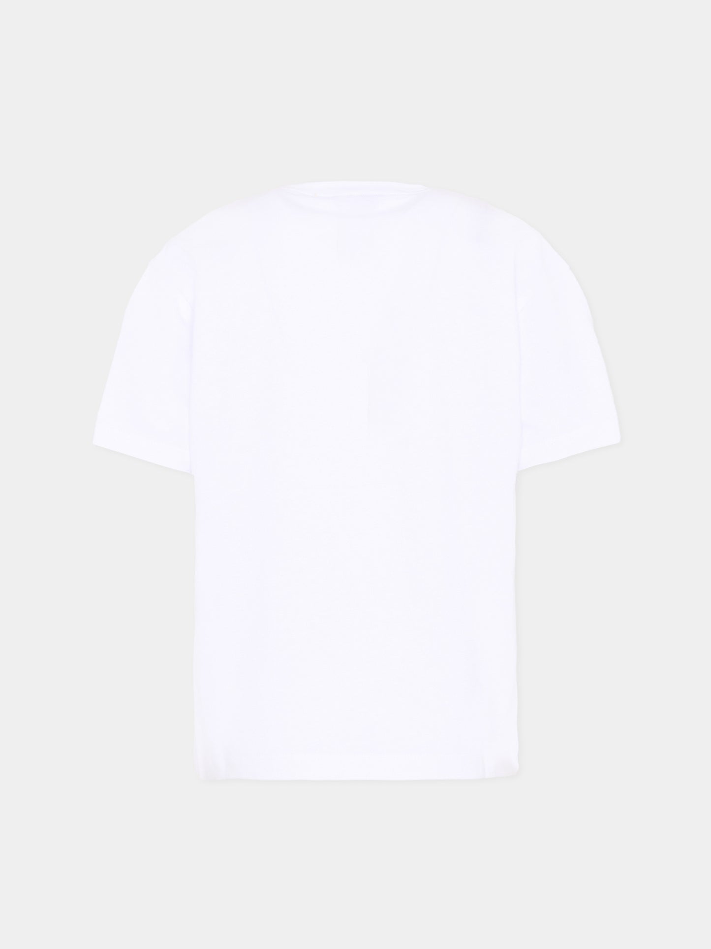 T-Shirt bianca per bambino con stampa jungle,Roberto Cavalli Kids,CBP26150TS WHITE