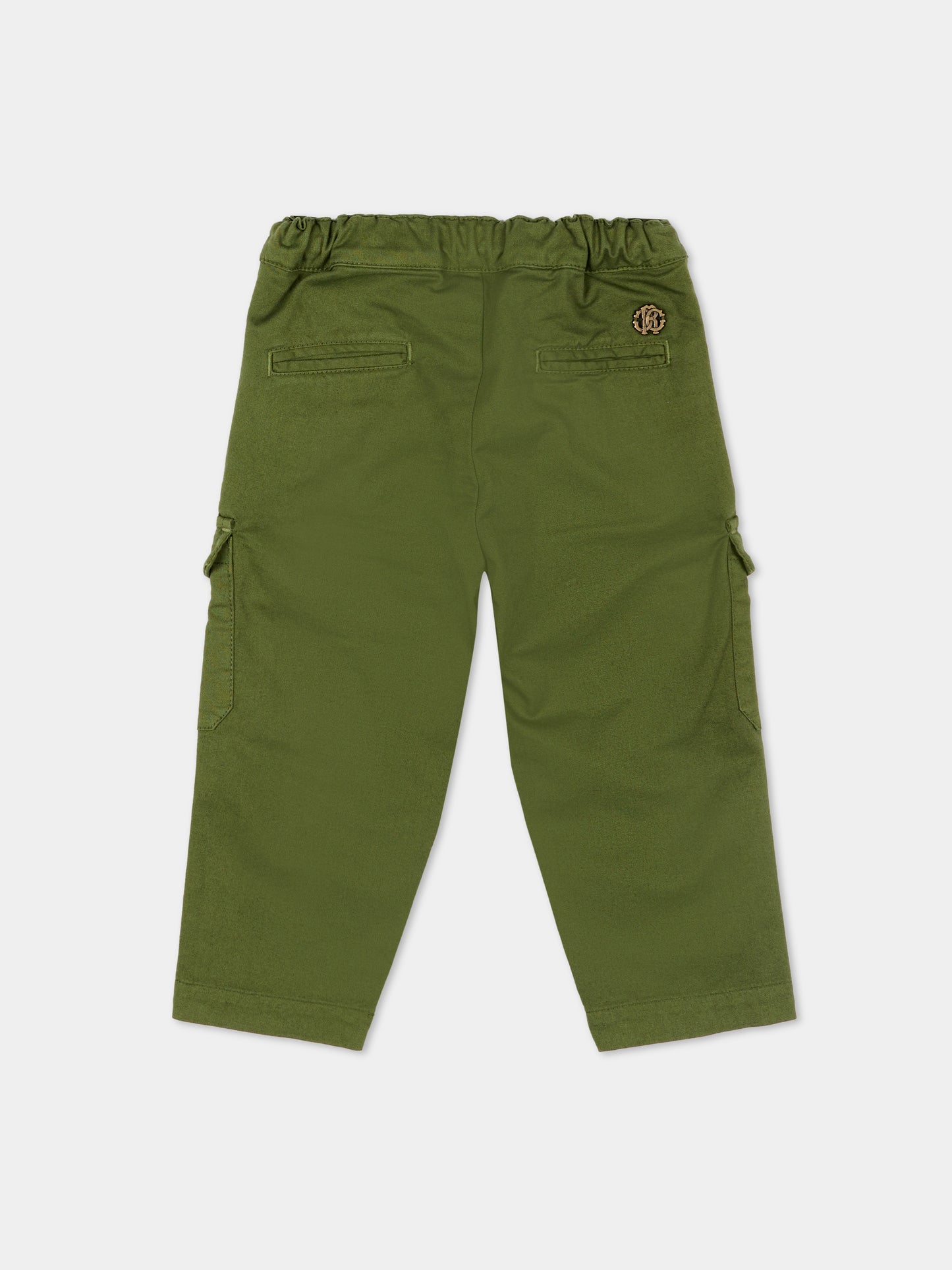 Pantaloni verdi per neonato cargo,Roberto Cavalli Kids,CIP26103PA GREEN MAYFLY