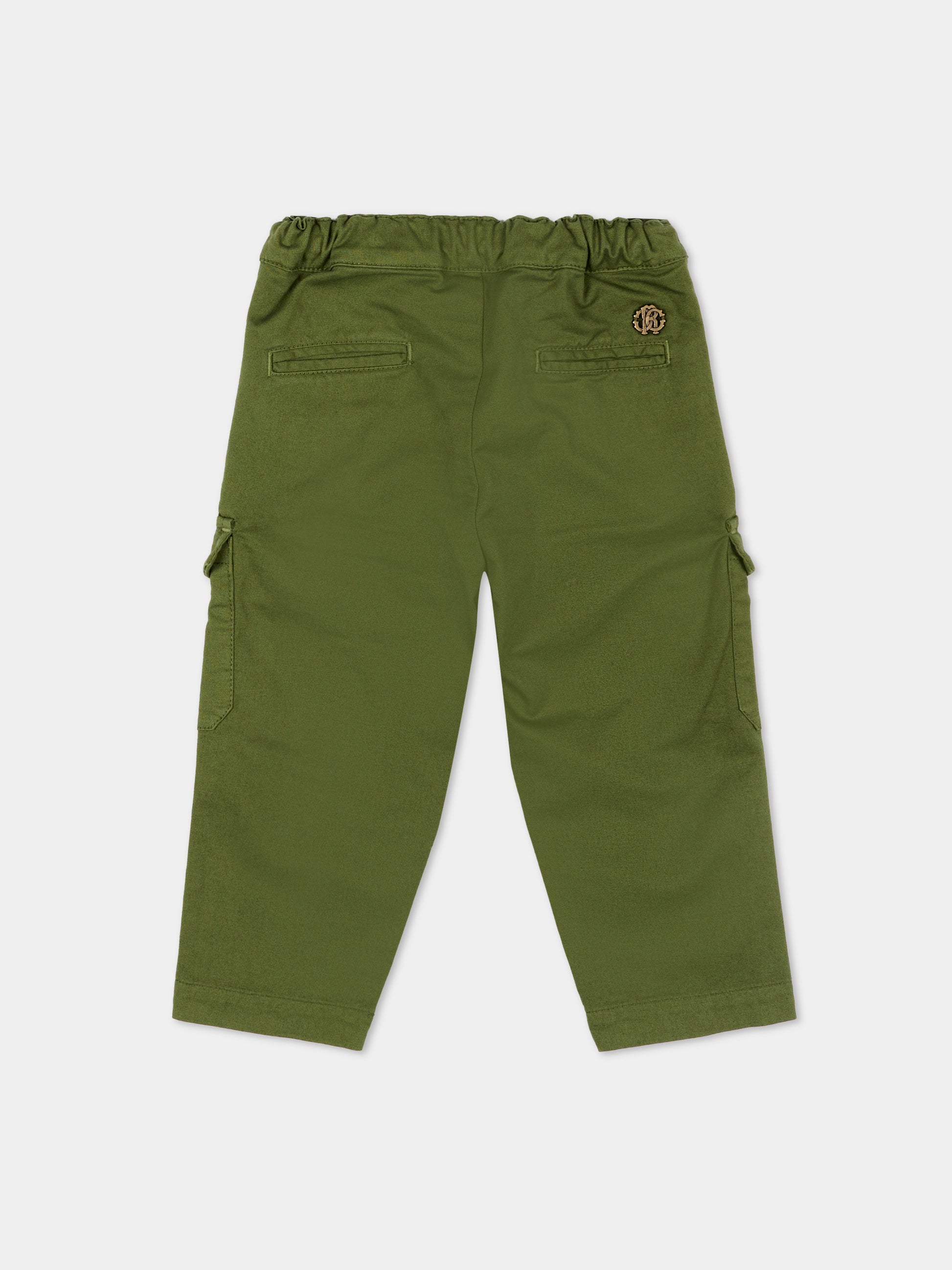 Pantaloni verdi per neonato cargo,Roberto Cavalli Kids,CIP26103PA GREEN MAYFLY