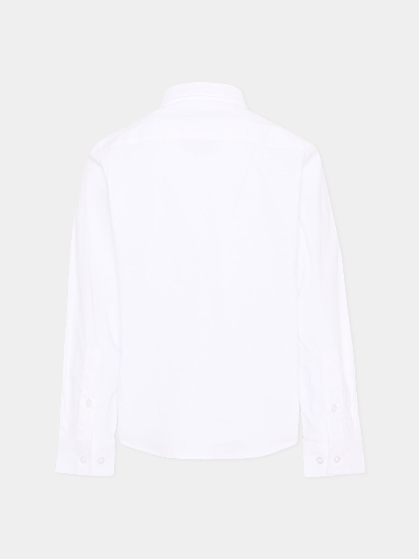 Camicia bianca per bambino con levriero,Trussardi Junior,TBP26028CA WHITE