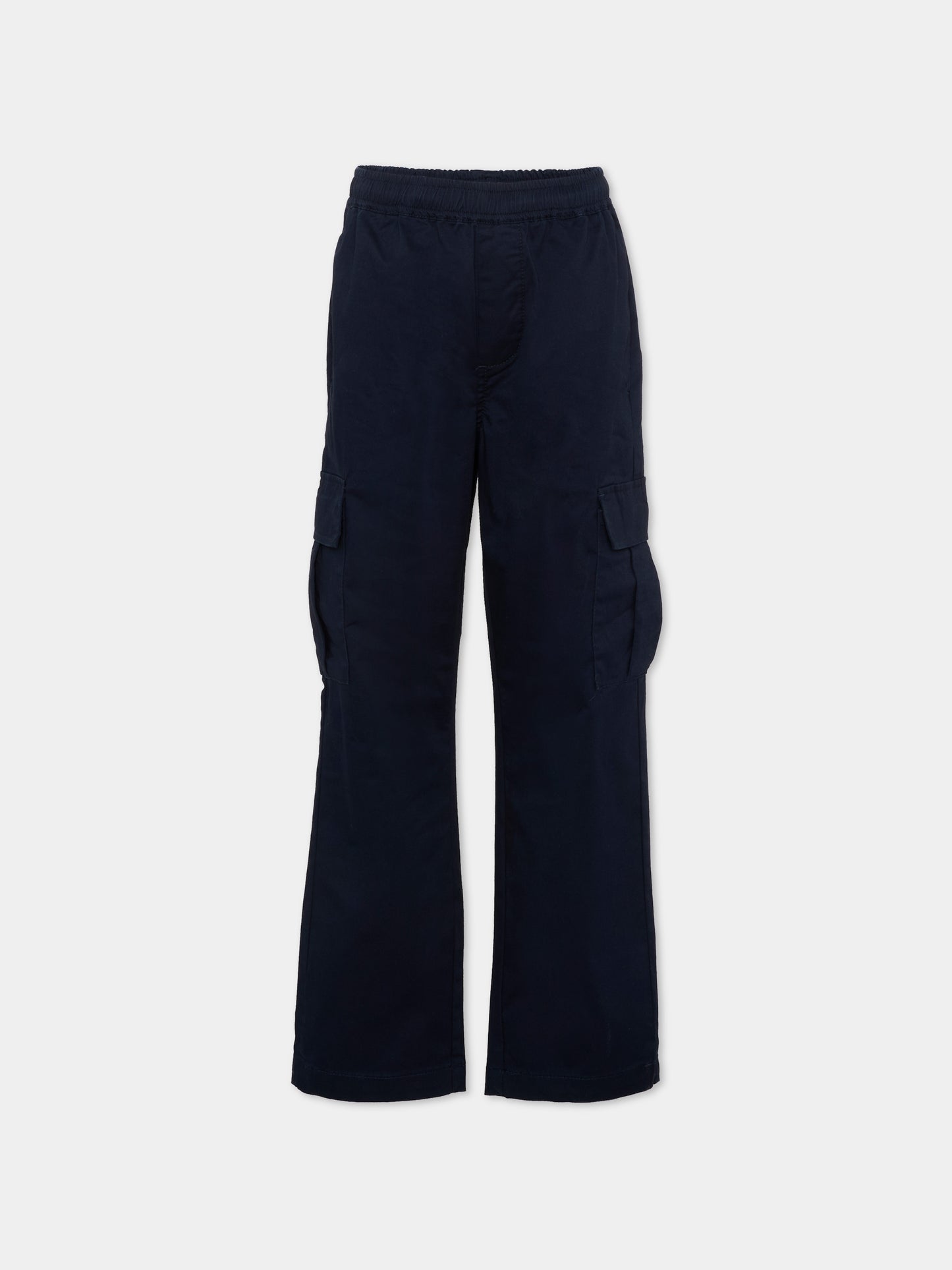 Pantaloni blu per bambino cargo,Trussardi Junior,TBP26133PA BLUE ESTATE
