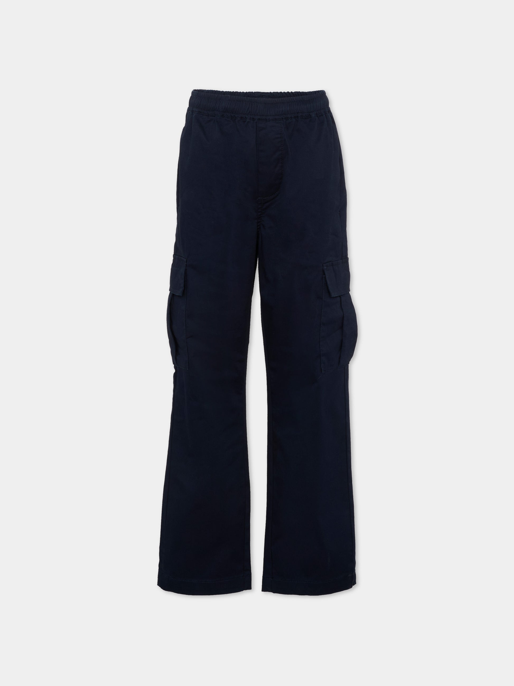 Pantaloni blu per bambino cargo,Trussardi Junior,TBP26133PA BLUE ESTATE