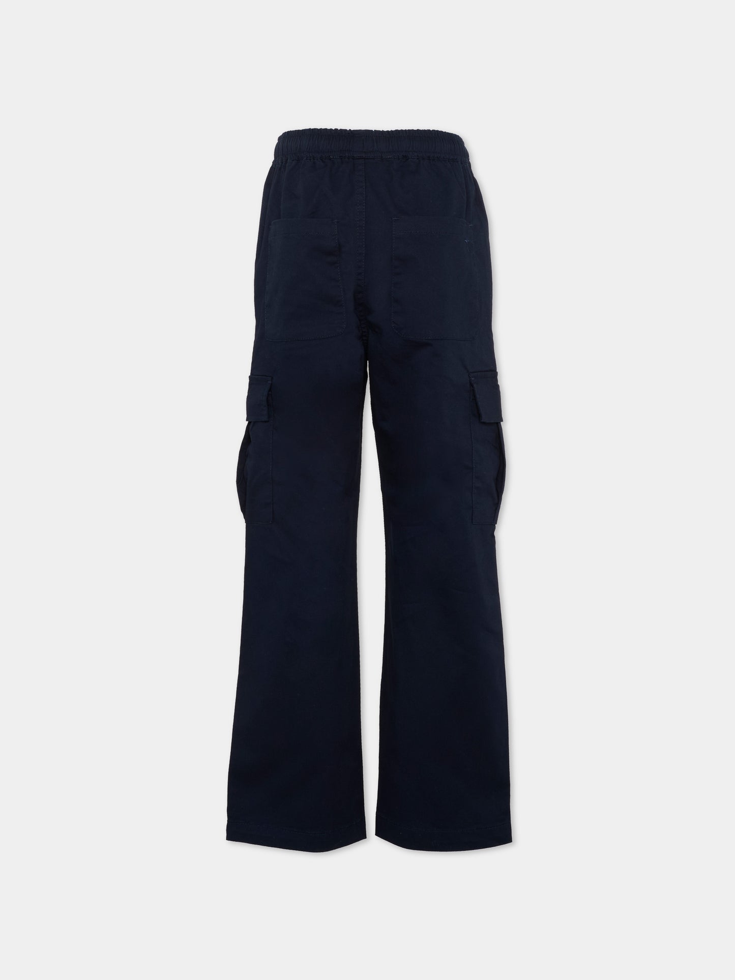 Pantaloni blu per bambino cargo,Trussardi Junior,TBP26133PA BLUE ESTATE