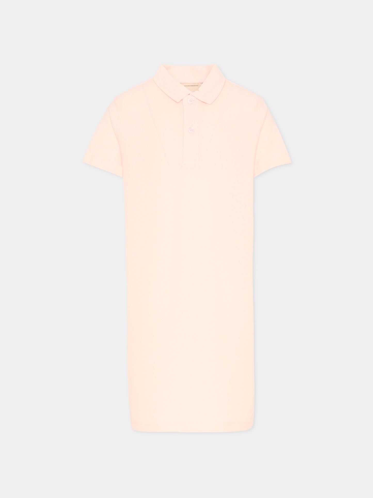 Vestito rosa polo per bambina con levriero,Trussardi Junior,TGP26006VE PINK SCALLOP SHELL