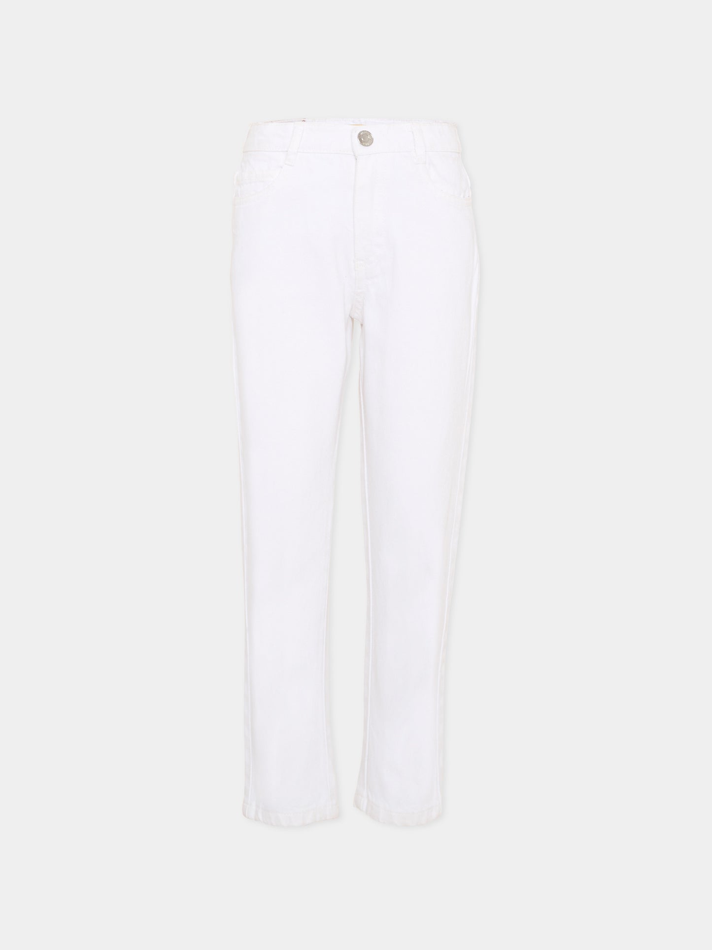 Pantaloni bianchi per bambino,Trussardi Junior,TIP26006PA WHITE OPTICAL