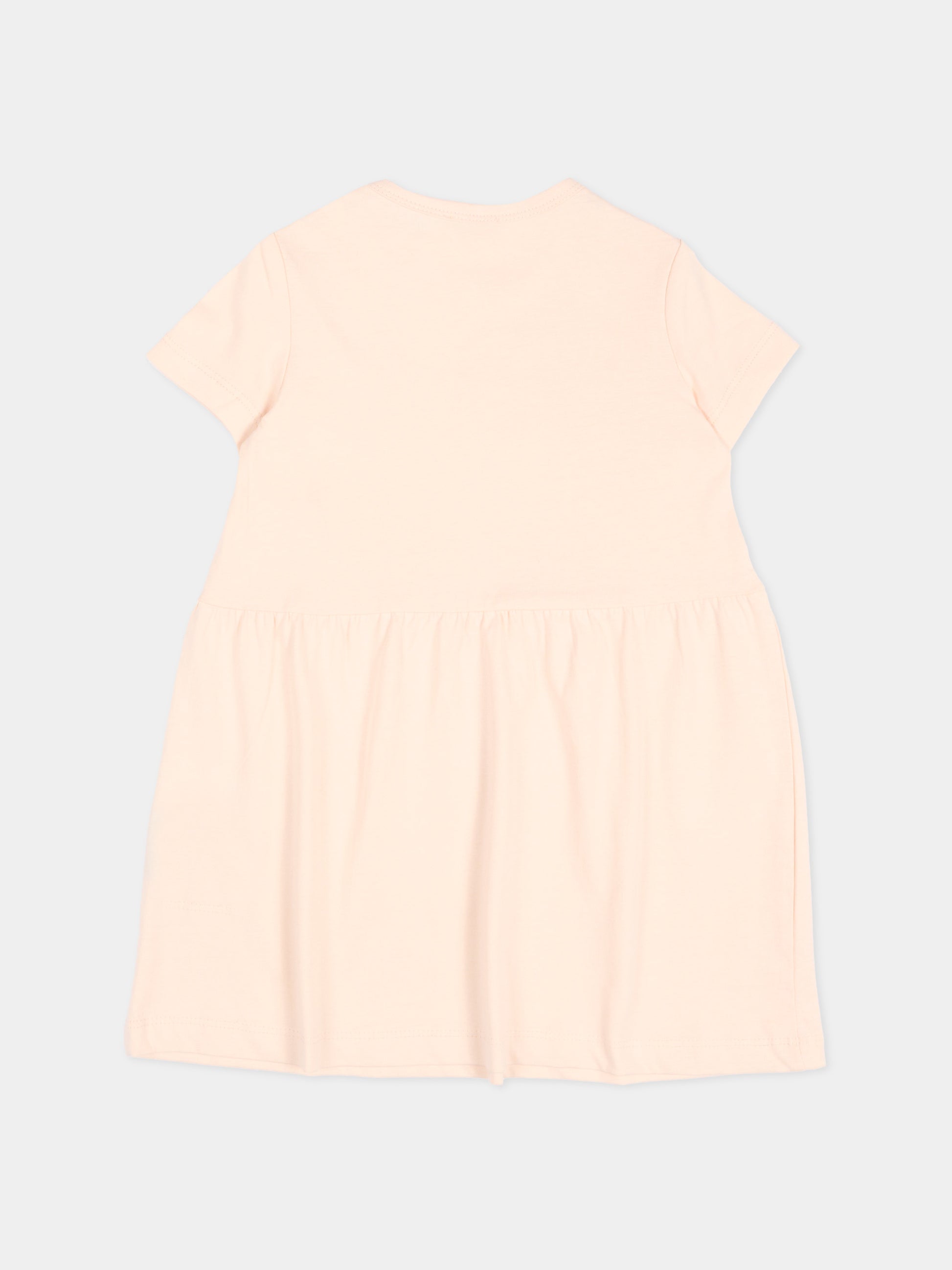 Vestito rosa per neonata con logo,Trussardi Junior,TIP26018VE PINK SCALLOP SHELL