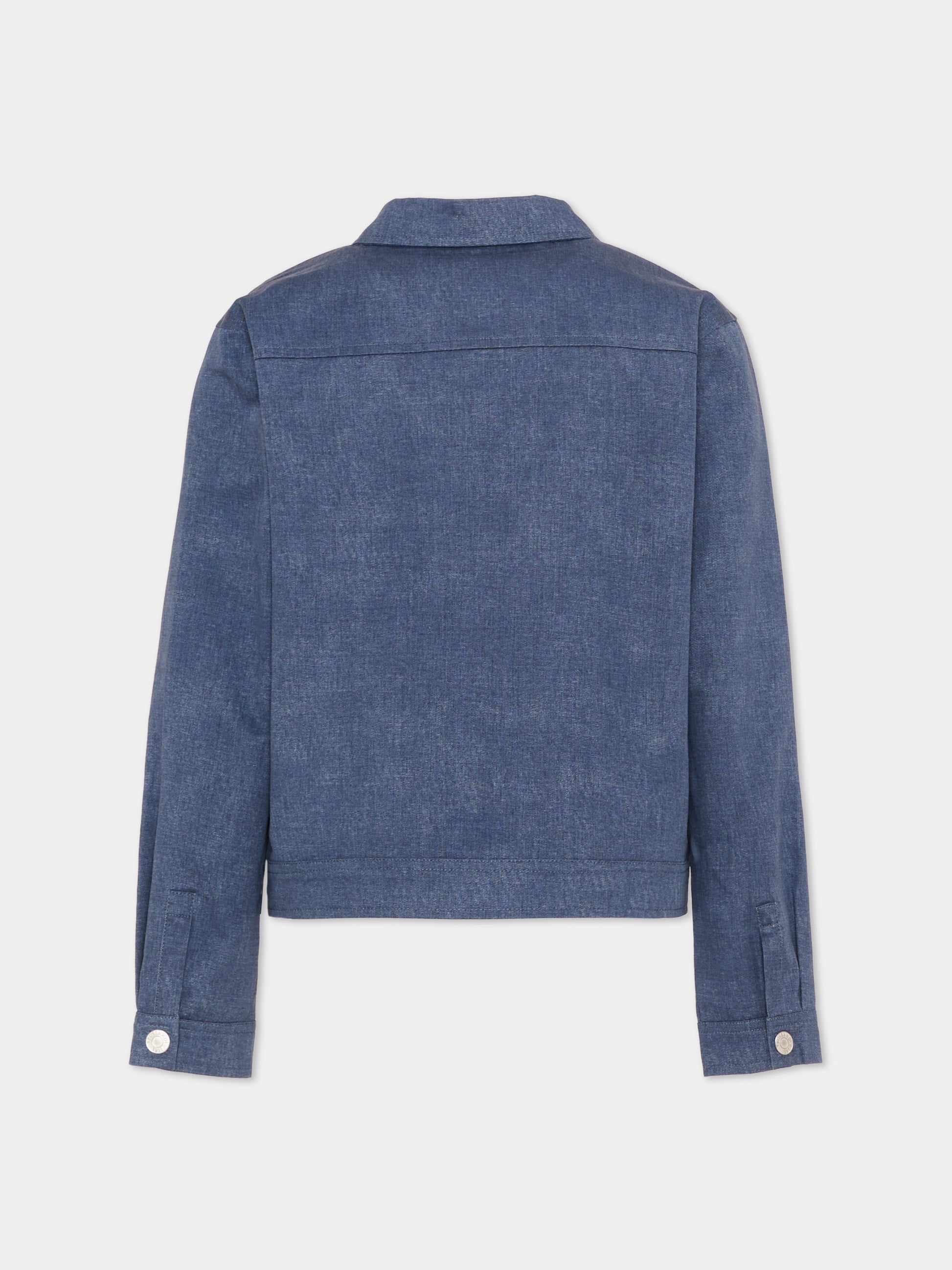 Giubbotto blu per bambino con levriero,Trussardi Junior,TIP26042GB BLUE ESTATE