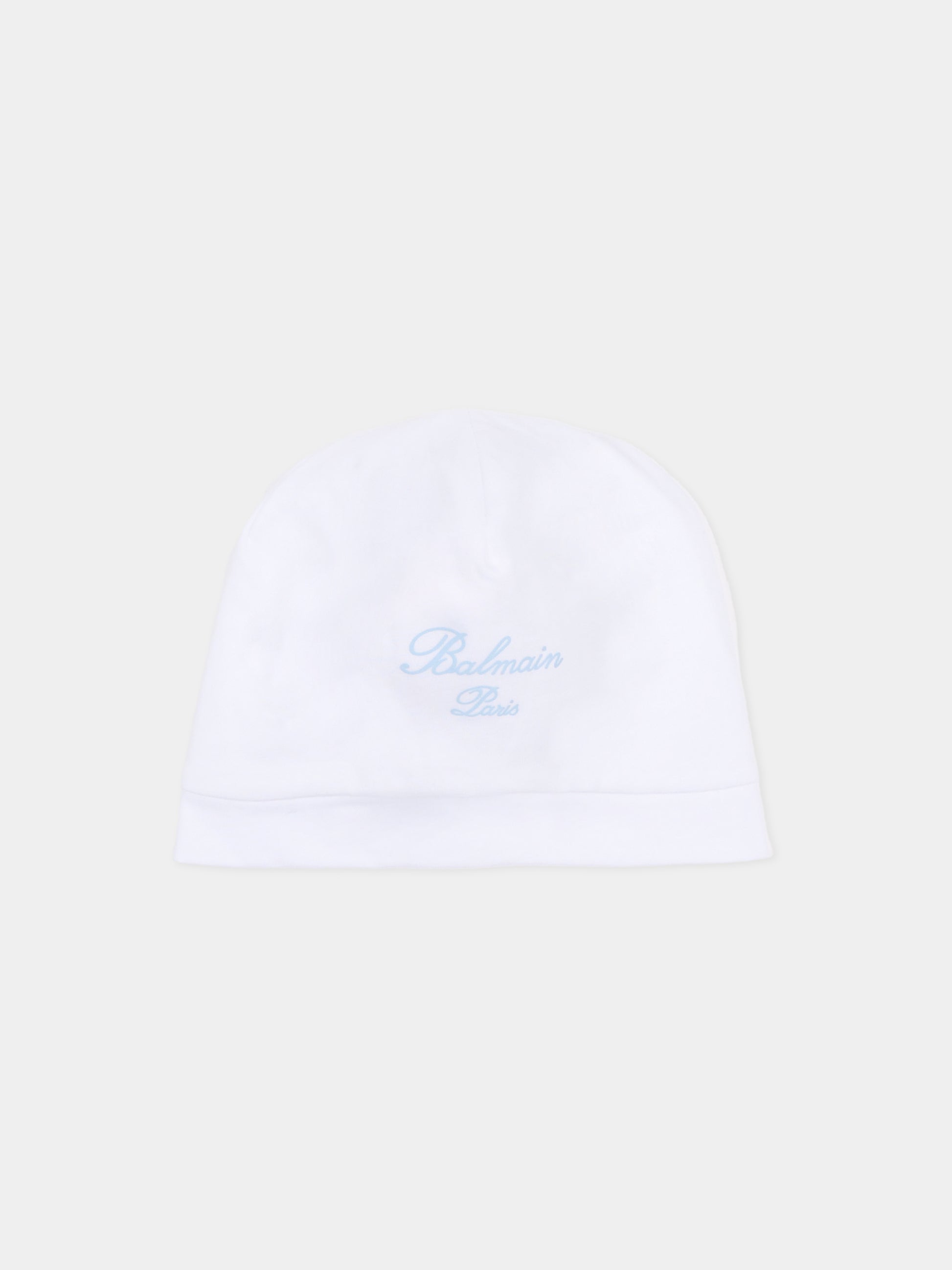 Set bianco per neonato con logo e stelle,Balmain Kids,BUB61A Z0082 100CE