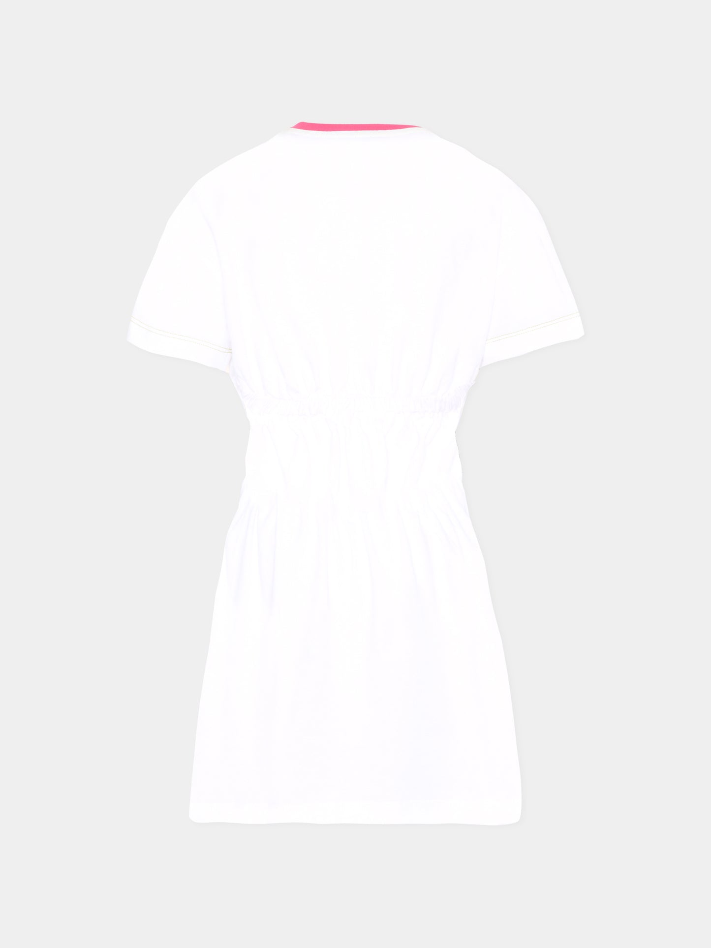 Vestito bianco per bambina con logo,Missoni,MU1A51 Z0082 100