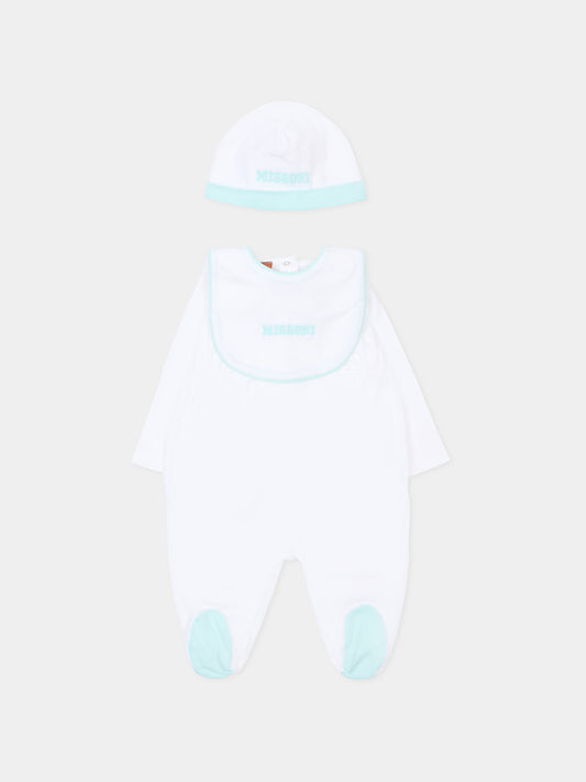 Set bianco per naontao con logo,Missoni,MUB500 J0177 100CE