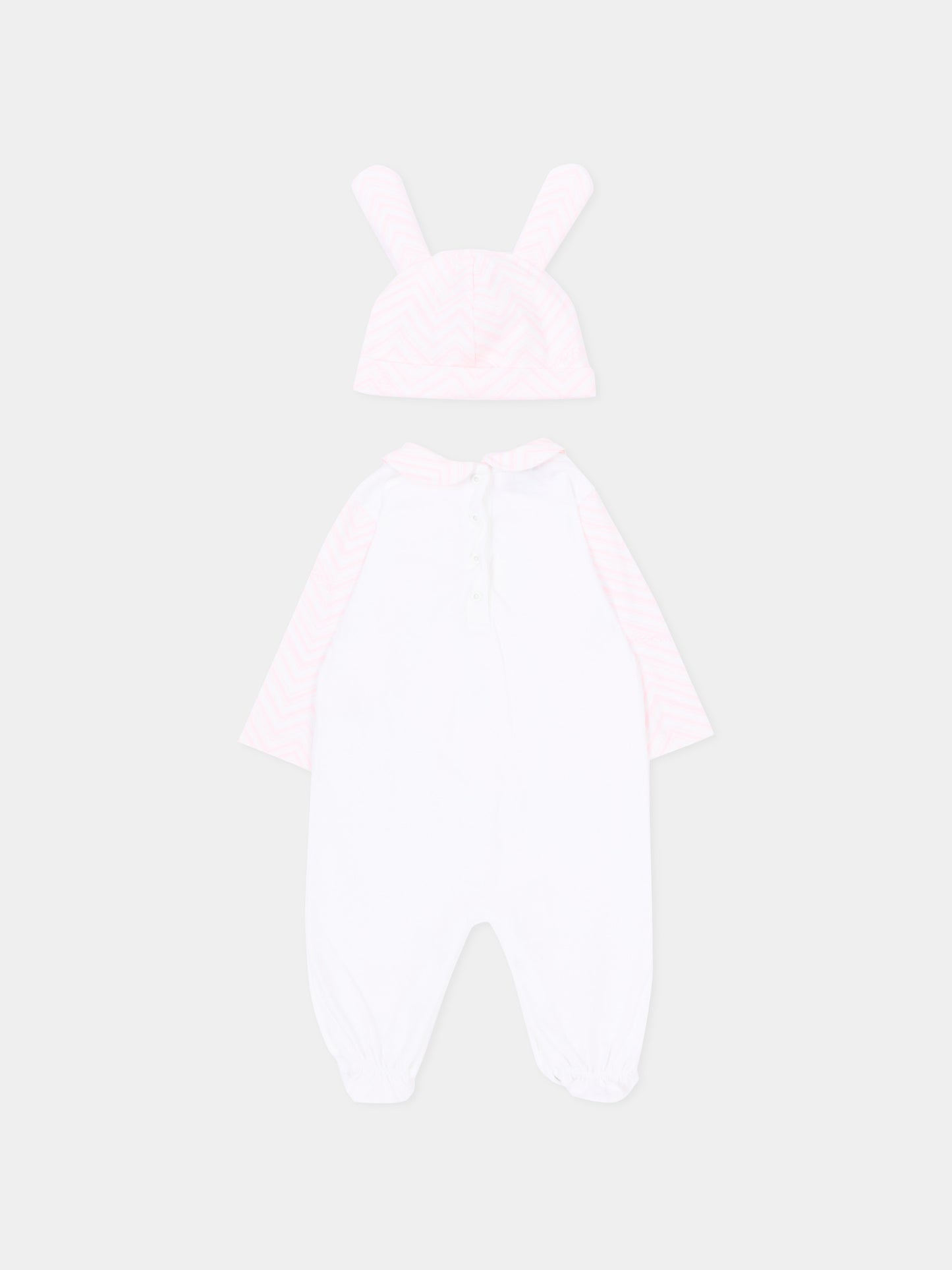 Ensemble blanc pour bébé fille avec logo