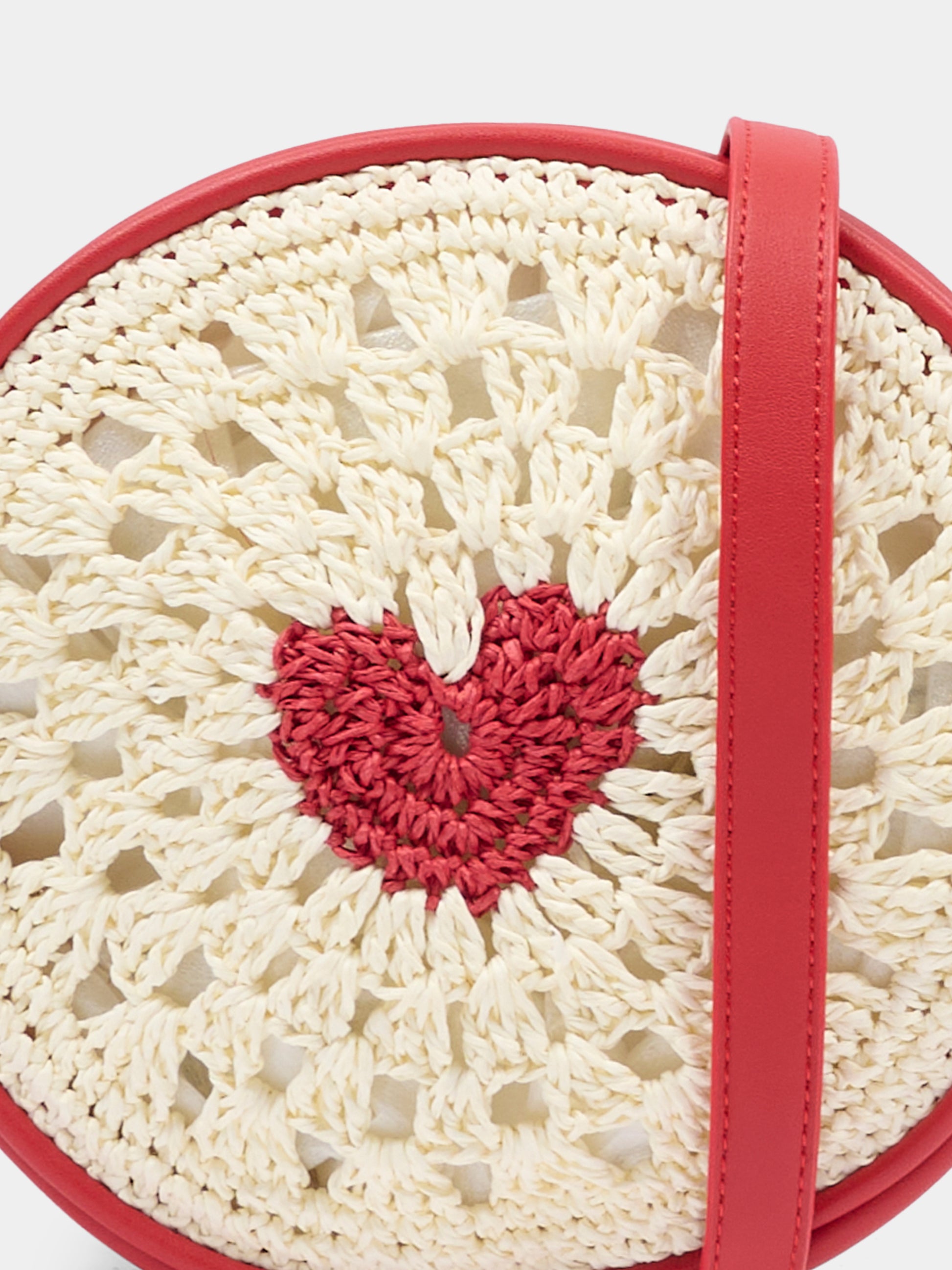 Borsa rossa per bambina con cuore,Stella Mccartney Kids,TU0B78 Z1924 165