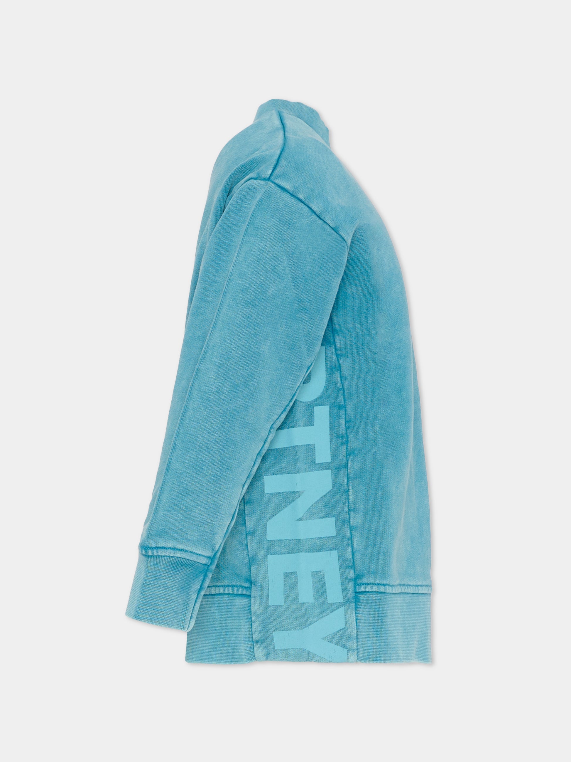 Felpa azzurra per bambino con logo,Stella Mccartney Kids,TU4R00 Z0499 614