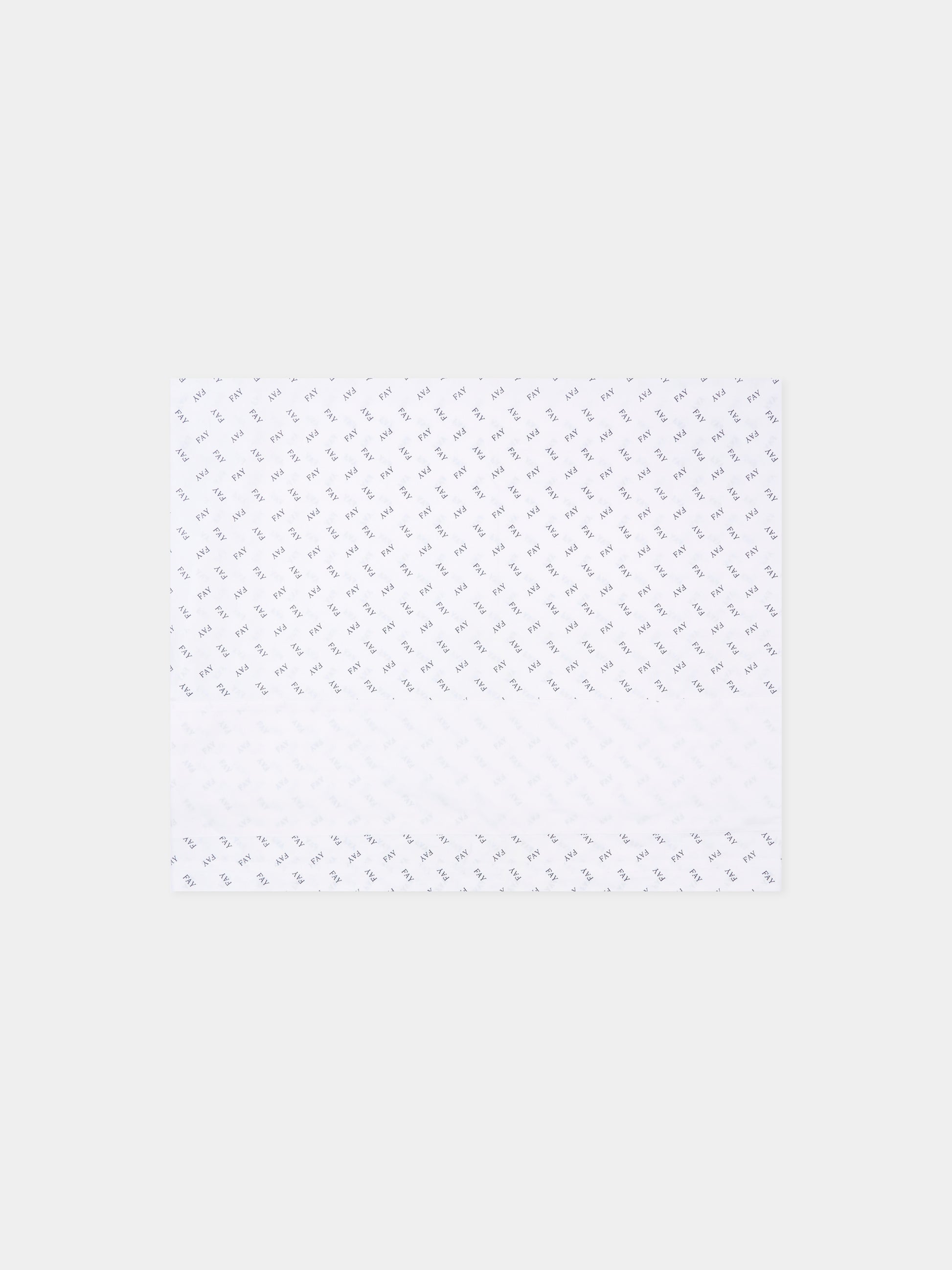Set lenzuola bianco per neonato con logo,Fay Kids,FS0510 P0136 100BL