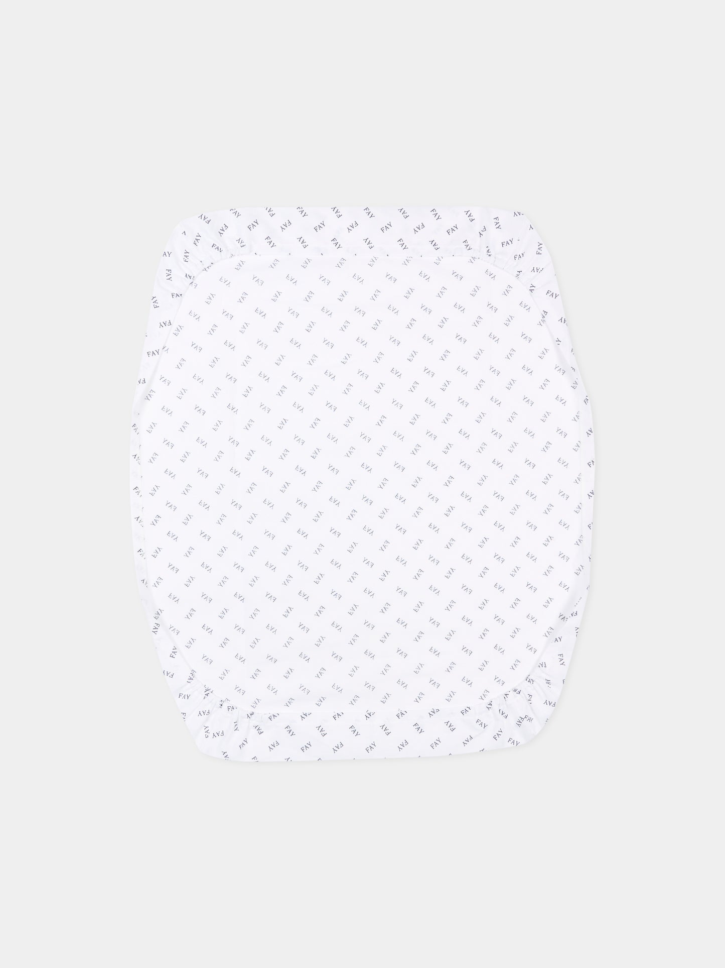 Set lenzuola bianco per neonato con logo,Fay Kids,FS0510 P0136 100BL