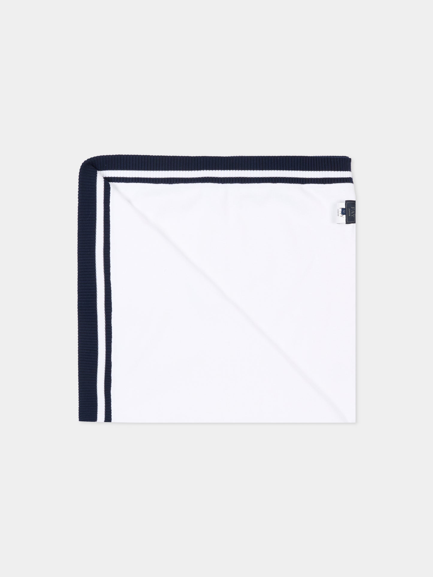 Coperta bianca per neonato con logo,Fay Kids,FS0530 X0005 100BL