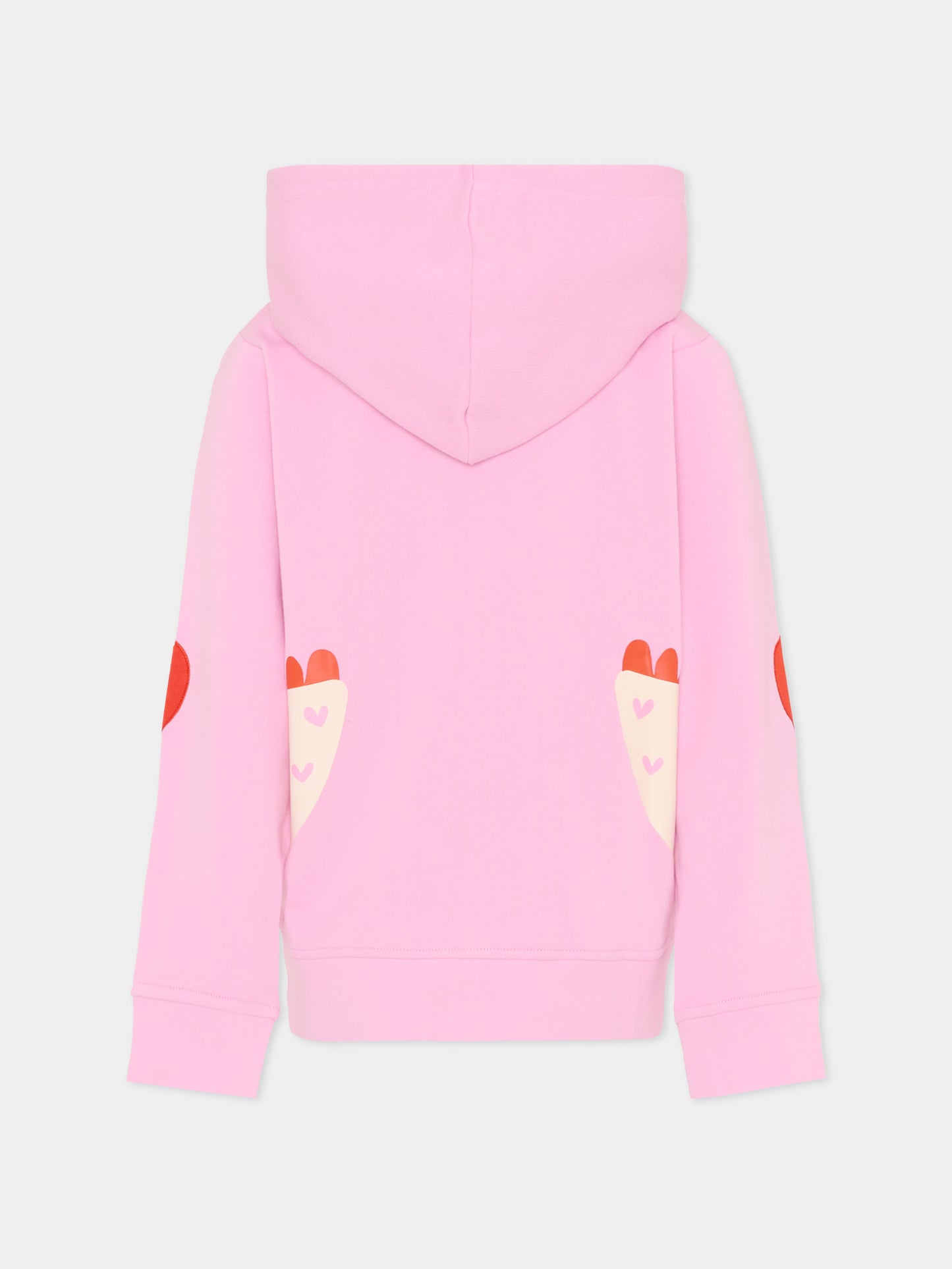 Felpa rosa per bambina con galline,Stella Mccartney Kids,TV4A30 Z0453 50G