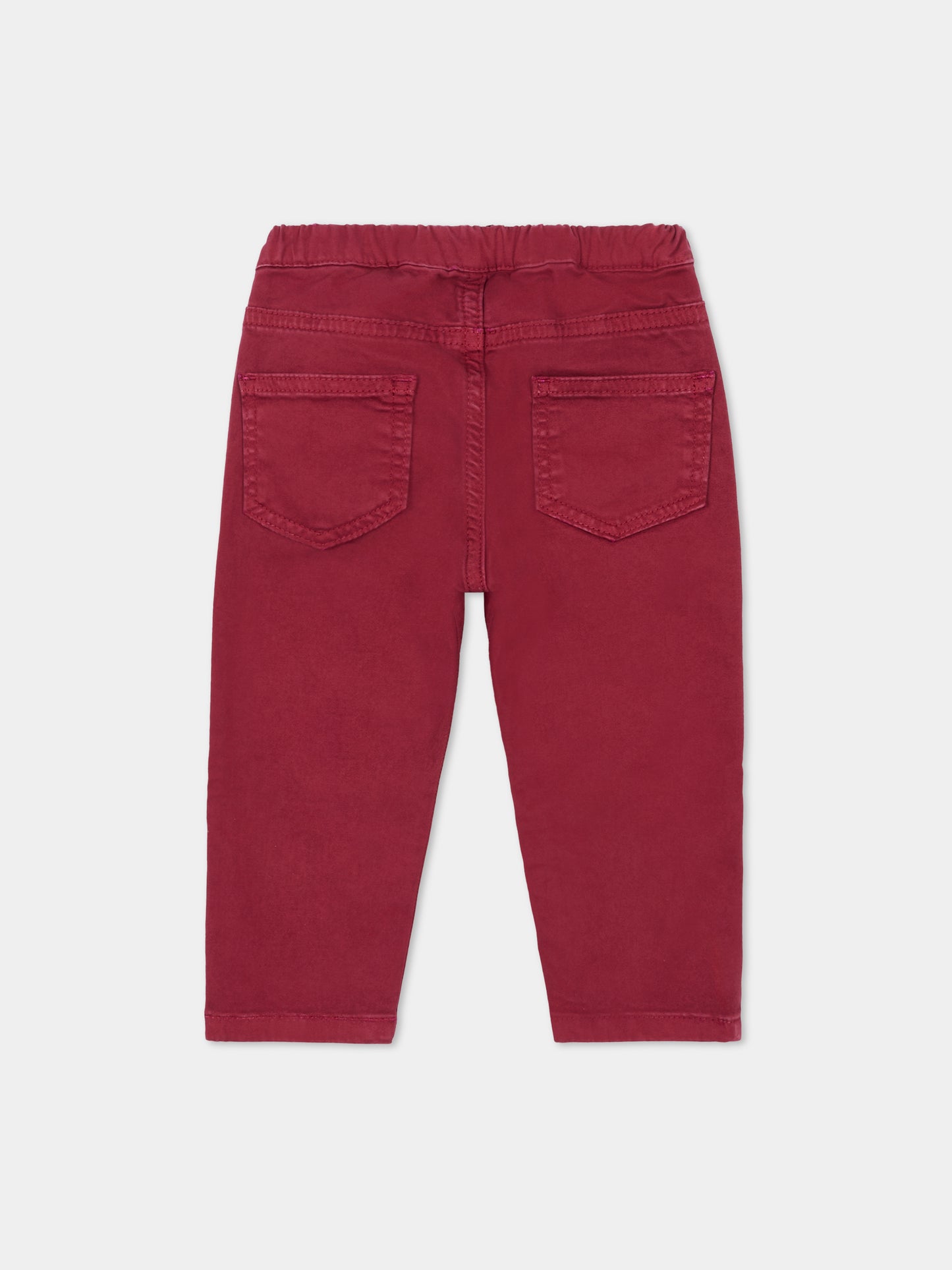 Pantaloni bordeaux per neonato,Fay Kids,FT6530 Z0078 416