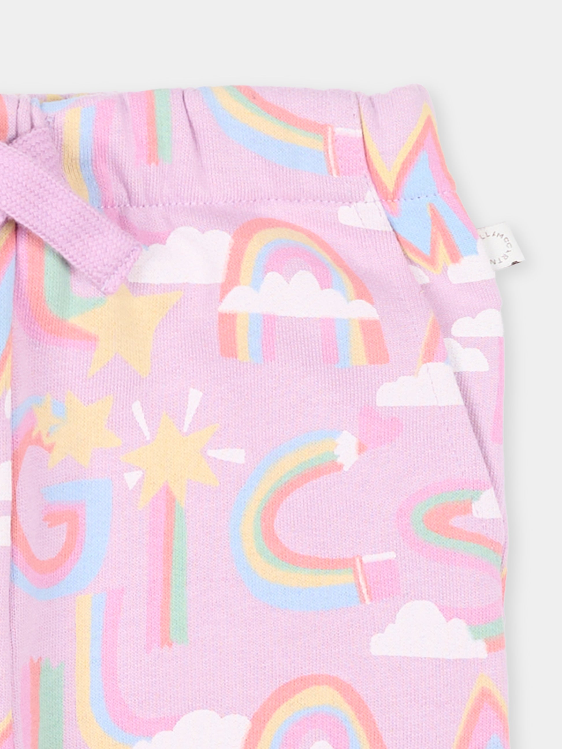 Pantaloni lilla  Magic Stella  per neonata,Stella Mccartney Kids,TT6080 Z1568 516MC
