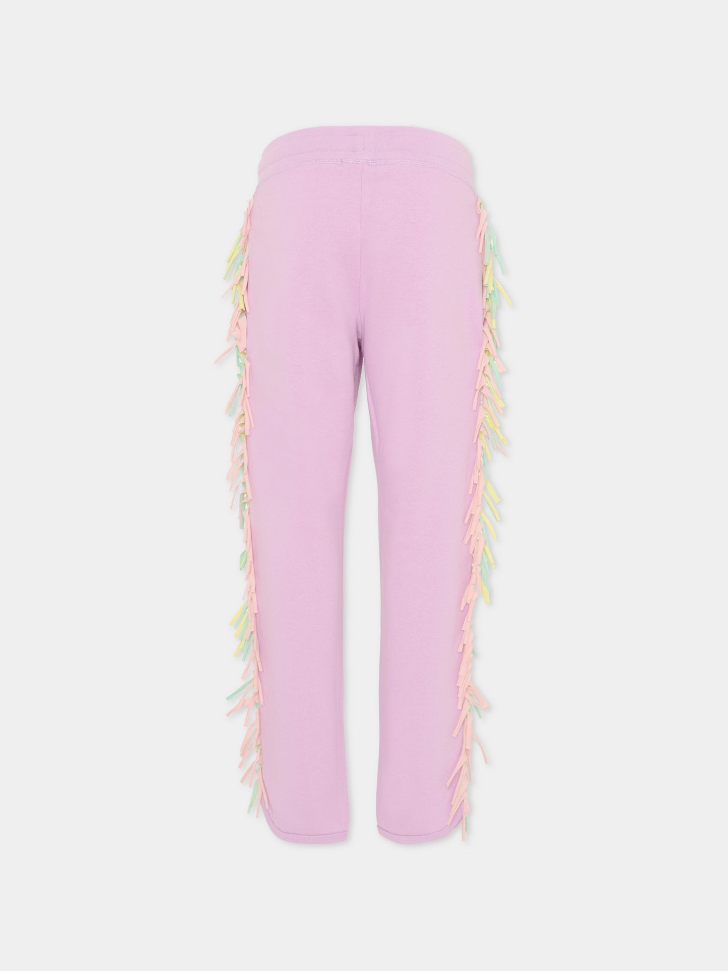 Pantaloni lilla con frange per bambina,Stella Mccartney Kids,TT6A90 Z0447 516