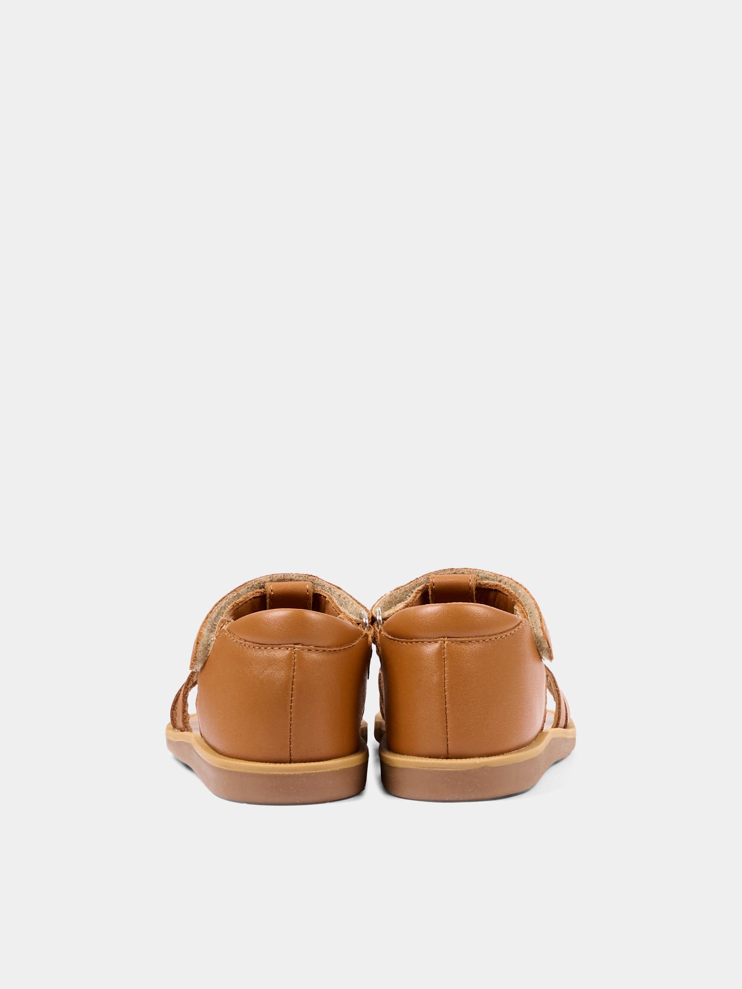 Sandalo marrone Poppy Strap per bambini,Pom D'api,U 1 CB NA04 04 CUERO