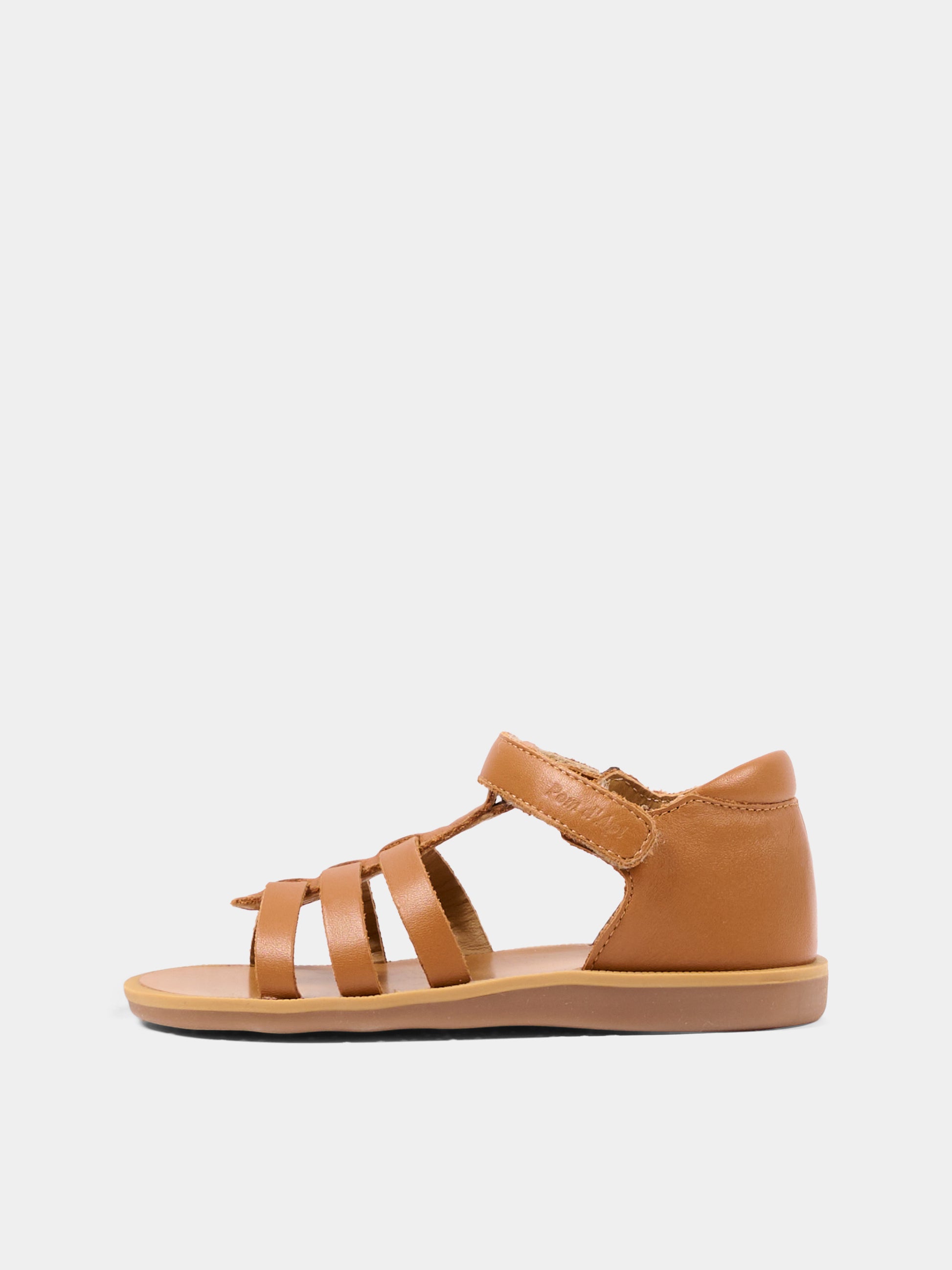 Sandalo marrone Poppy Strap per bambini,Pom D'api,U 1 CB NA04 04 CUERO