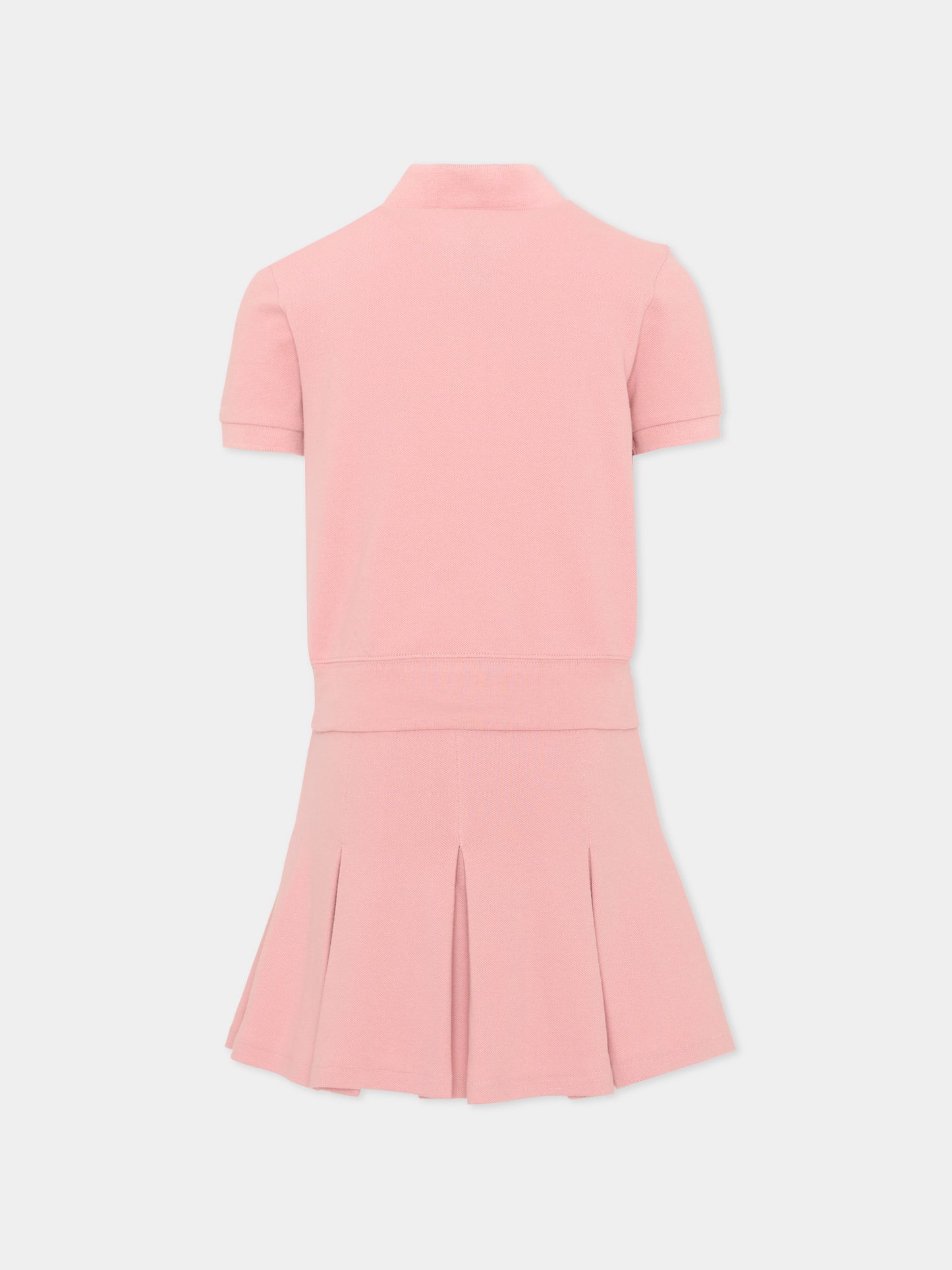 Completo rosa polo per bambina,Ralph Lauren Kids,B19943002
