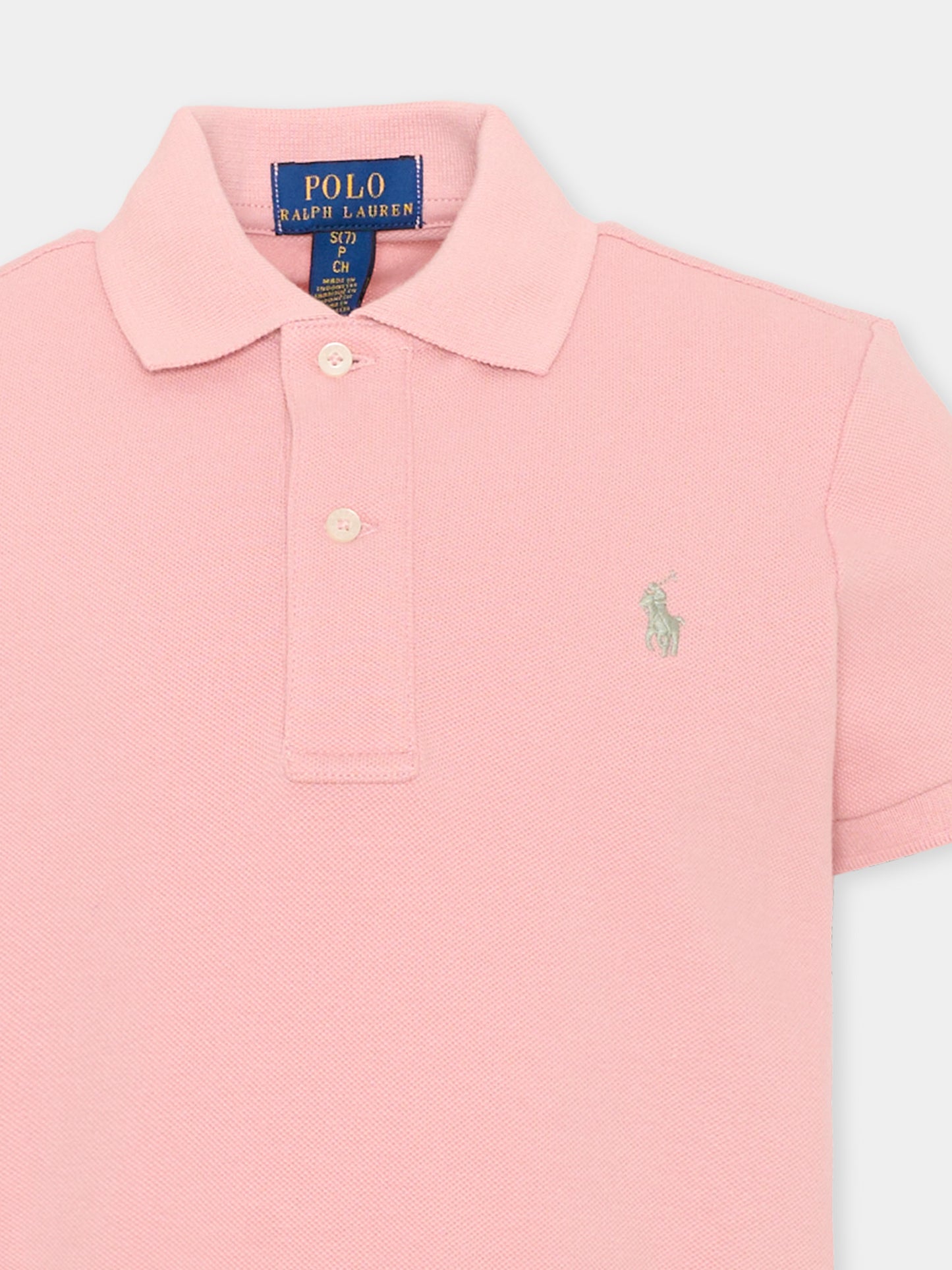 Completo rosa polo per bambina,Ralph Lauren Kids,B19943002