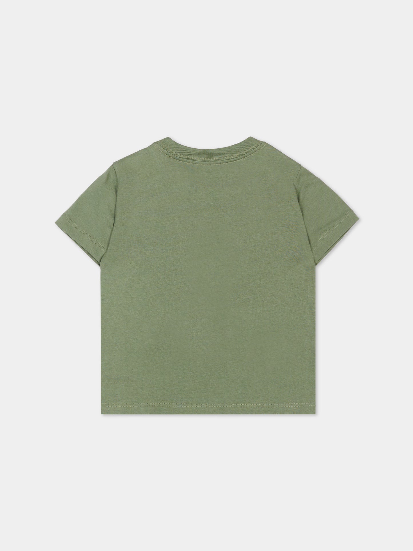 T-Shirt verde per neonata con logo,Ralph Lauren Kids,B18474001