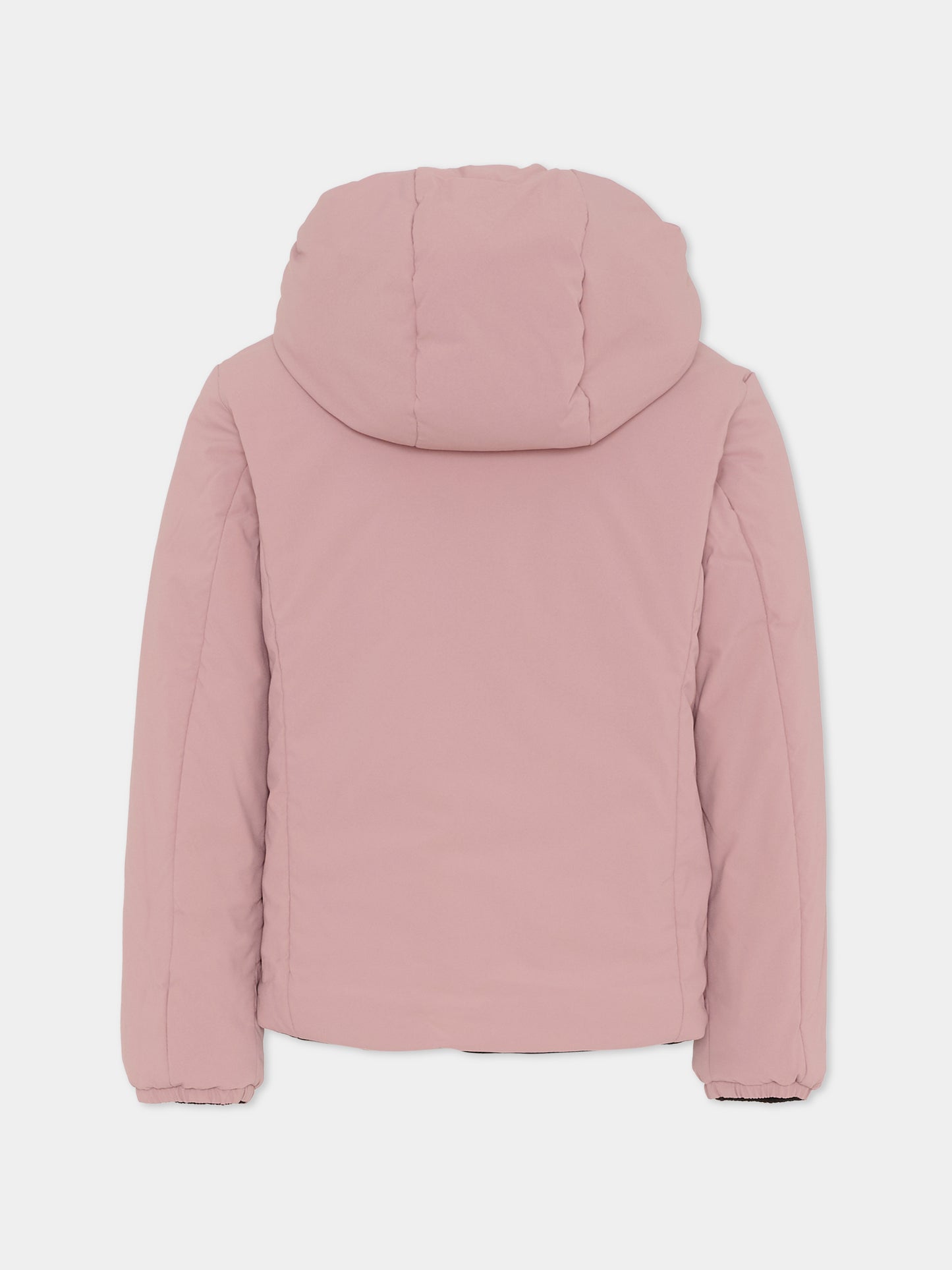 Piumino reversibile nero Lily St Warm per bambina con logo,K-way,K71339W BBM