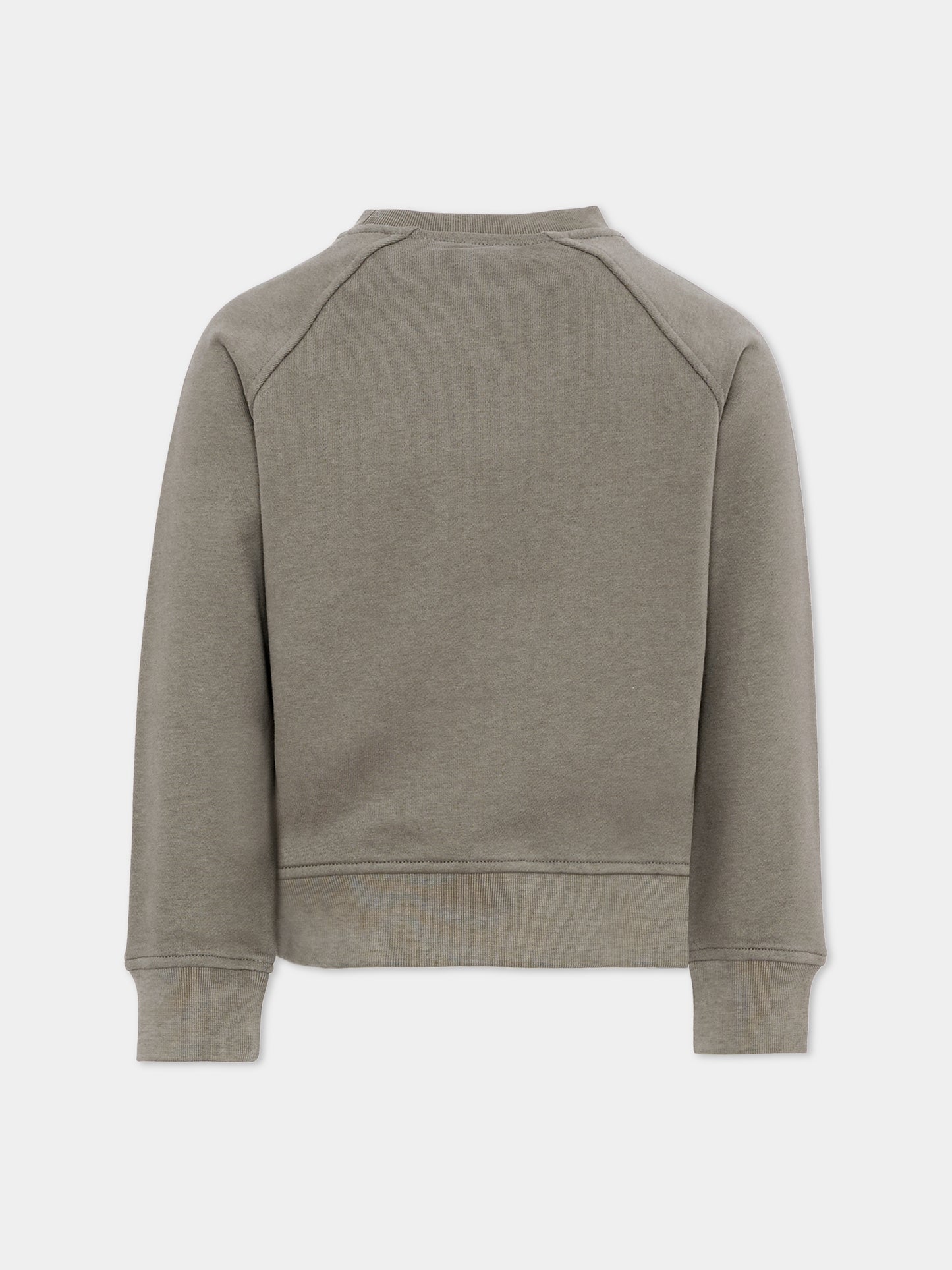 Felpa beige per bambino con logo,K-way,K51348W 633