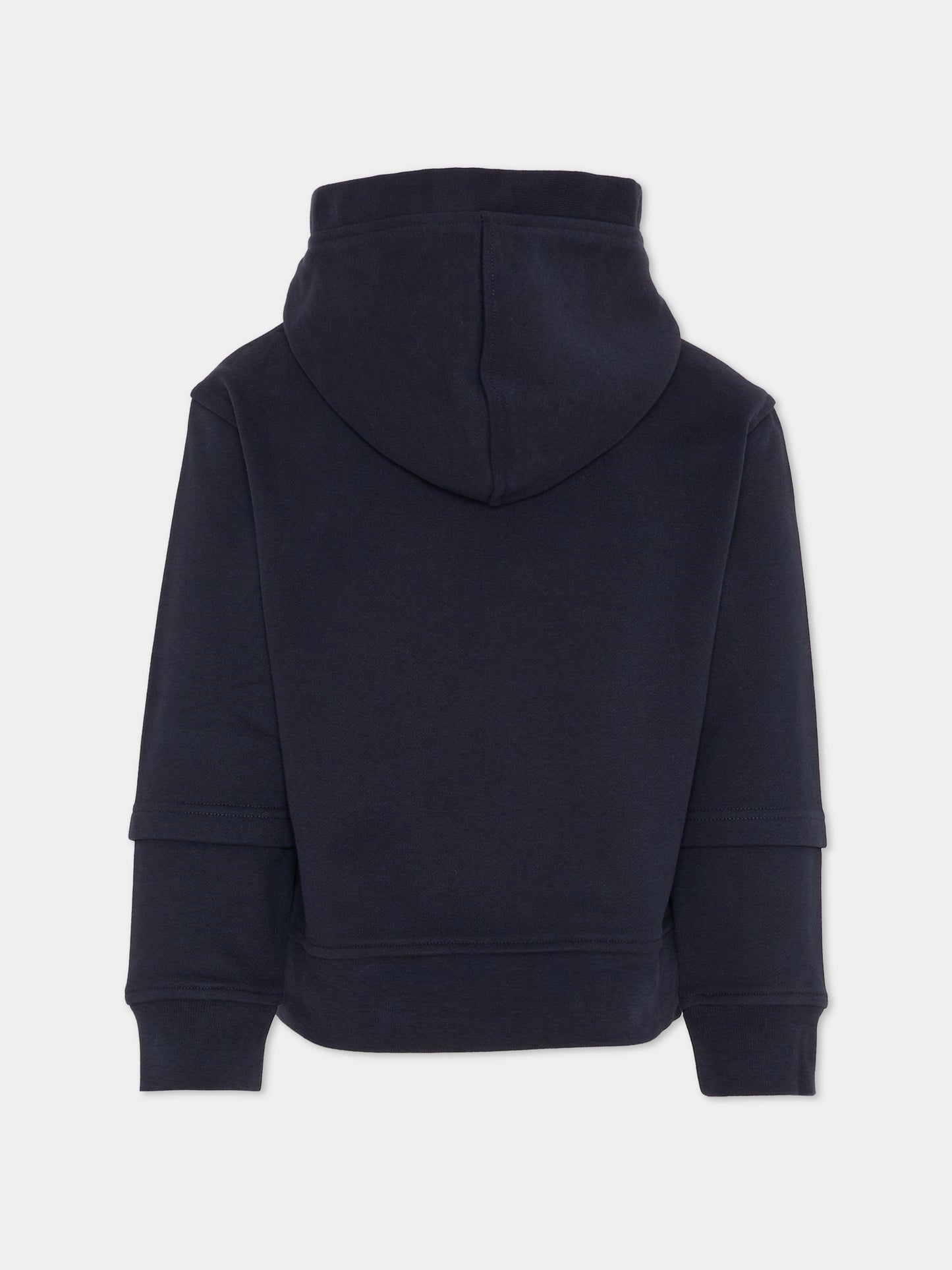 Felpa blu per bambino con logo rosso,K-way,K41325W K89