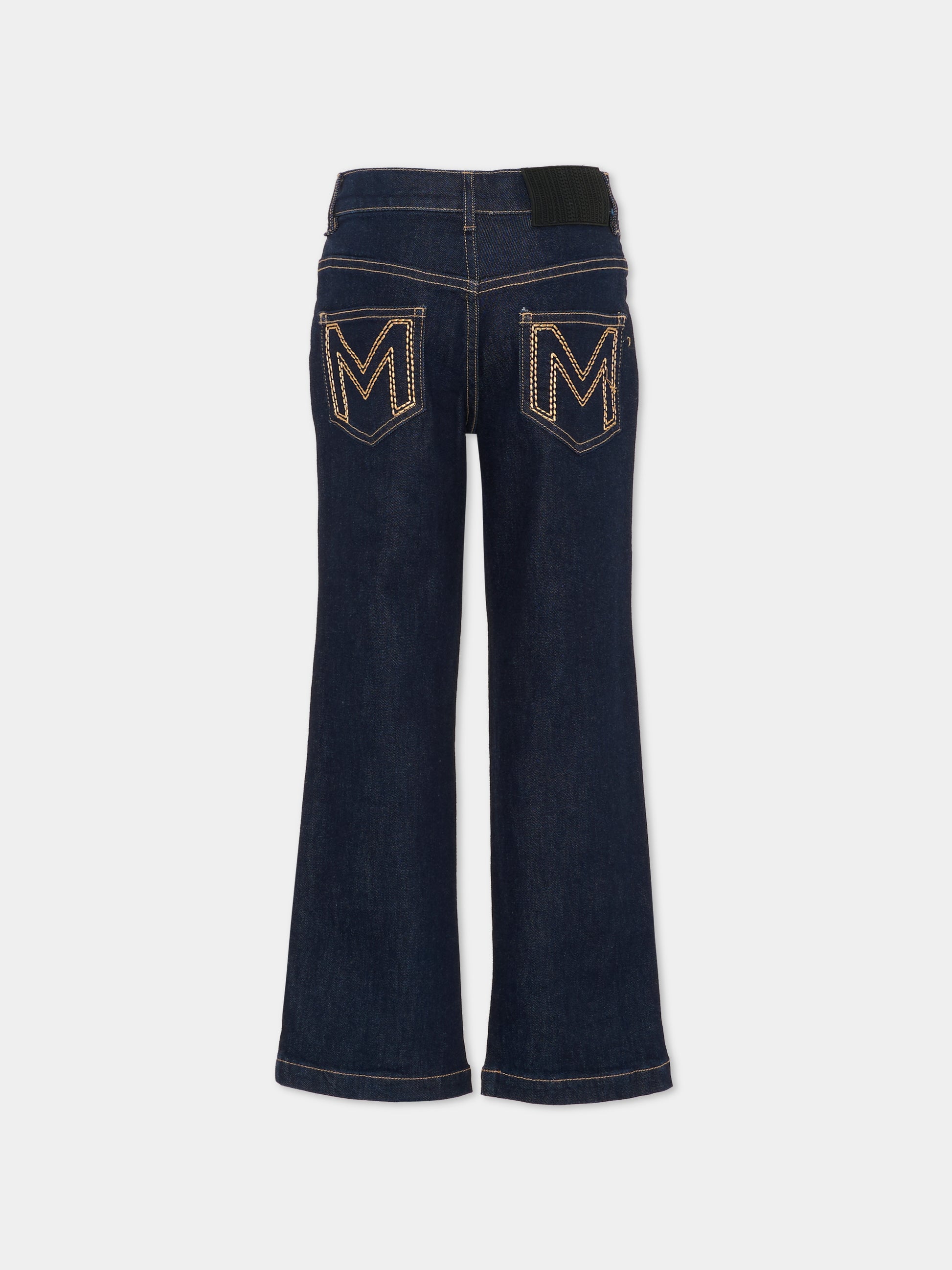 Jeans blu per bambina con pietre,Marc Jacobs,W60595 Z10