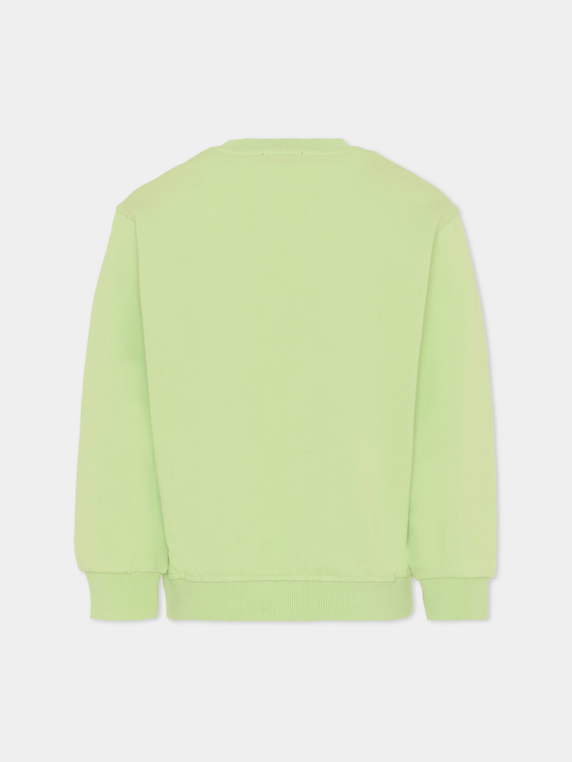 Felpa verde per bambino con logo blu,Diesel,J02488-KYAQK-K504