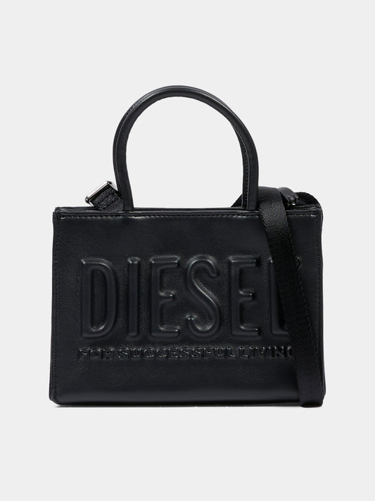 Borsa nera DSL 3D Mini per bambina con logo,Diesel,J02529-P8073-T8013