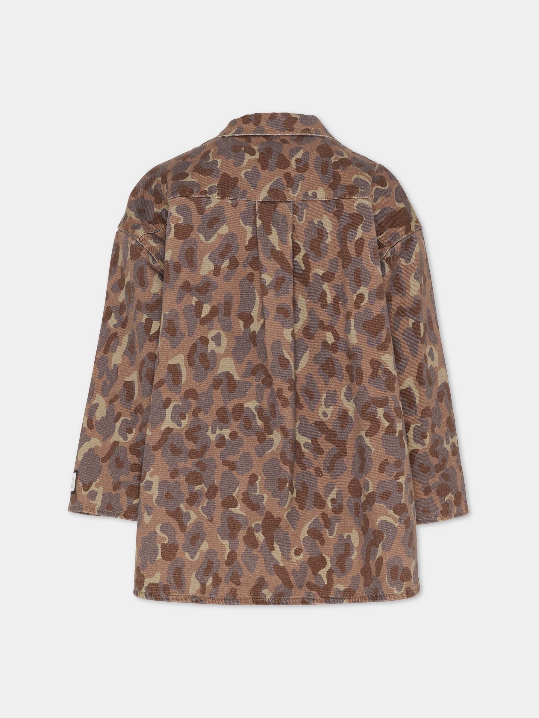 Giacca multicolor per bambina con stampa camouflage,Douuod Kids,DX2Q67 Z3401 334MC